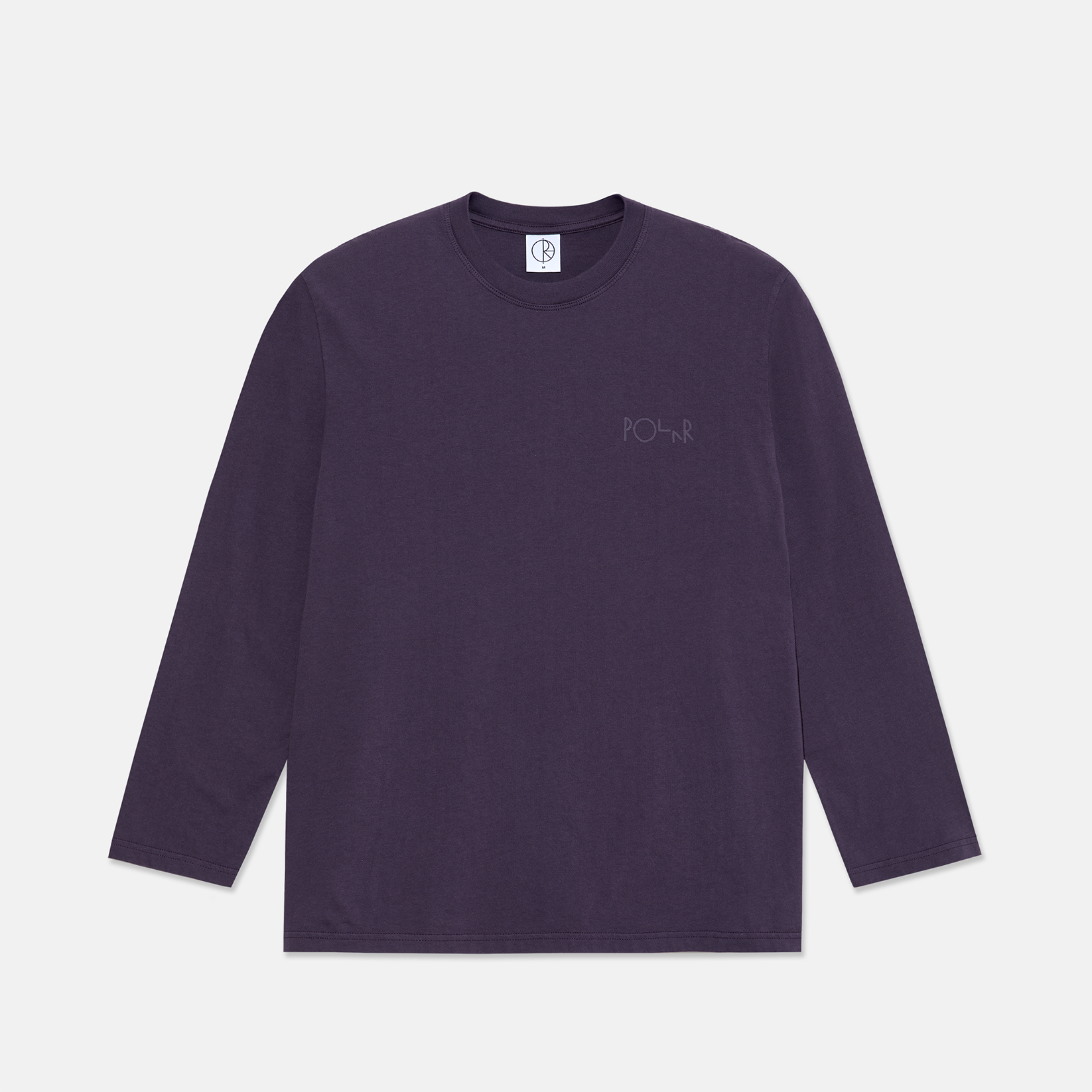 Polar Skate Co. Stroke Logo Longsleeve - Dark Violet Lila Bild 1