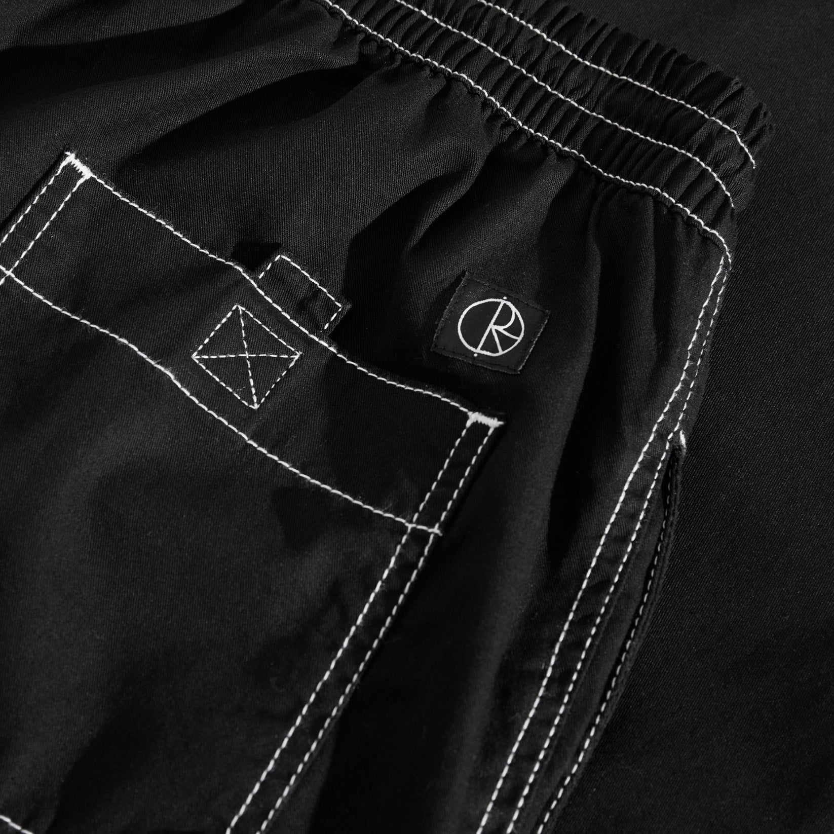 Polar Skate Co. Surf Pants Contrast - Black / White Schwarz Bild 4