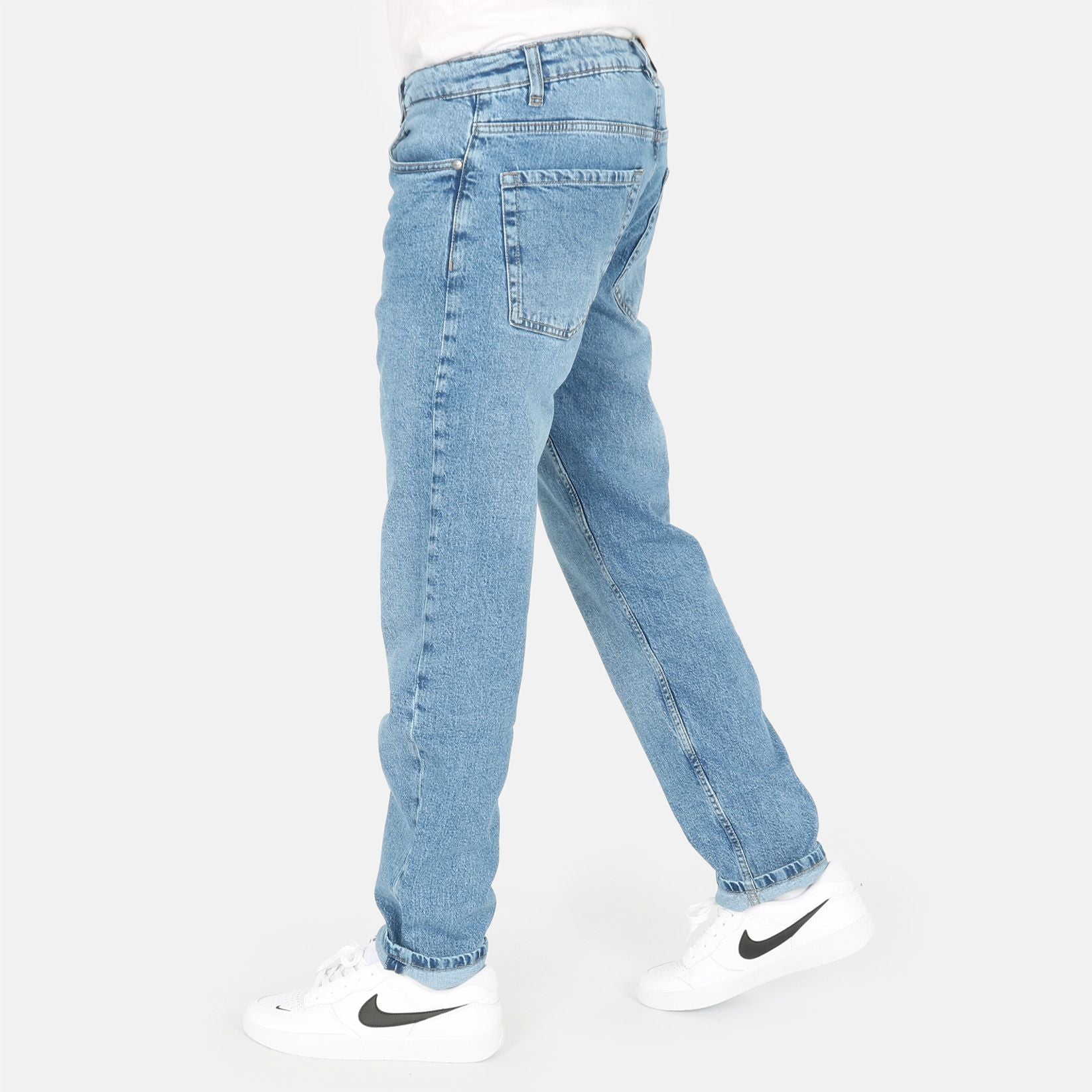 Reell Barfly Relaxed Tapered Jeans - Classic Mid Blue Blau Bild 2