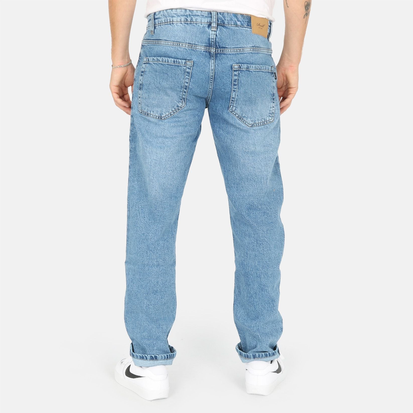 Reell Barfly Relaxed Tapered Jeans - Classic Mid Blue Blau Bild 3