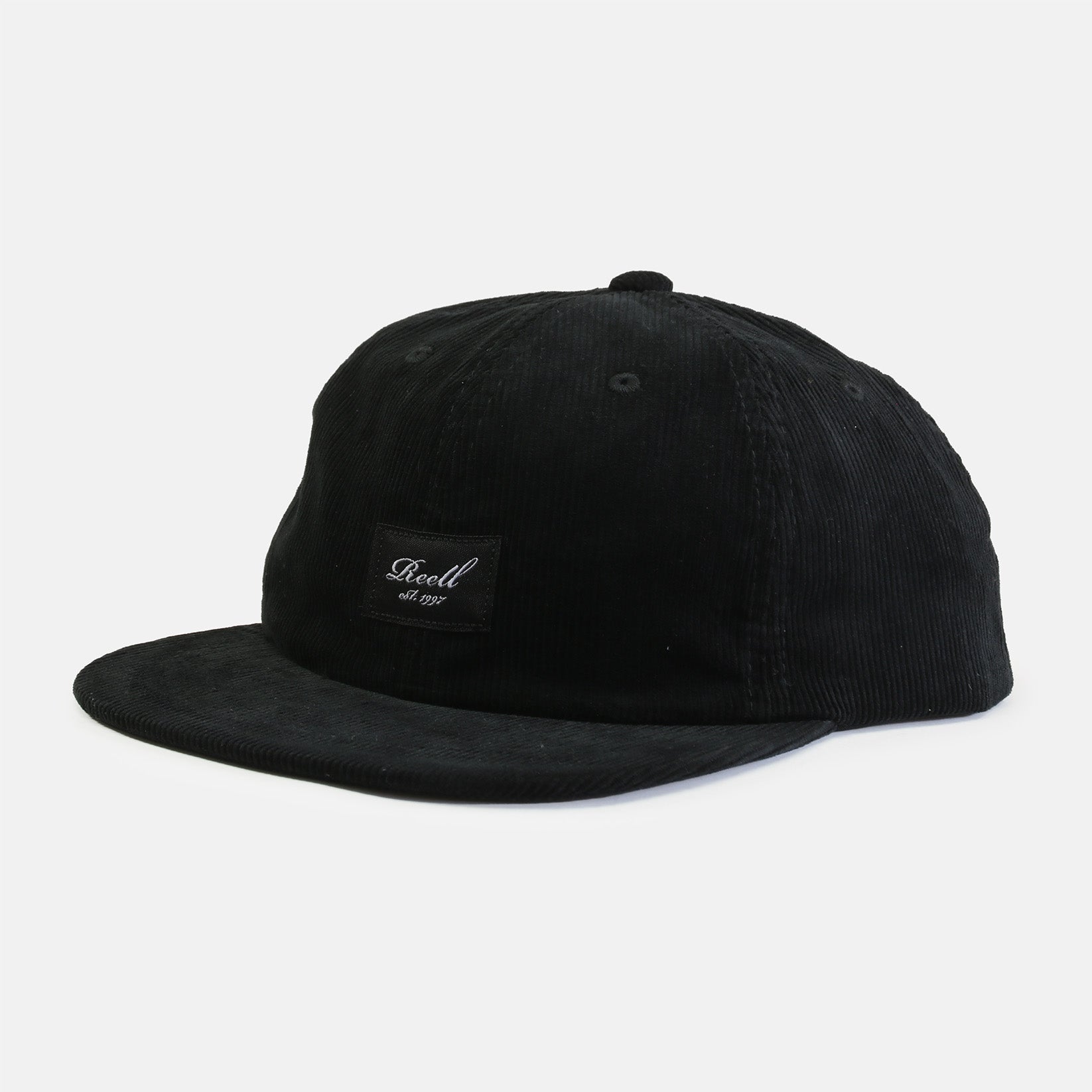 Reell Flat 6-Panel Cord Cap - Black Schwarz Bild 1