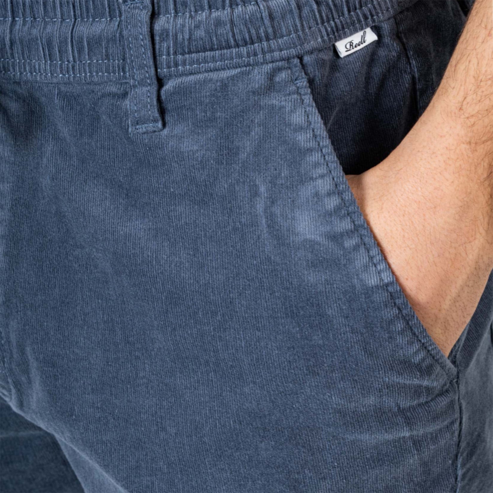 Reell Reflex Easy Short - Baby Cord Blue Grey Blau Bild 3