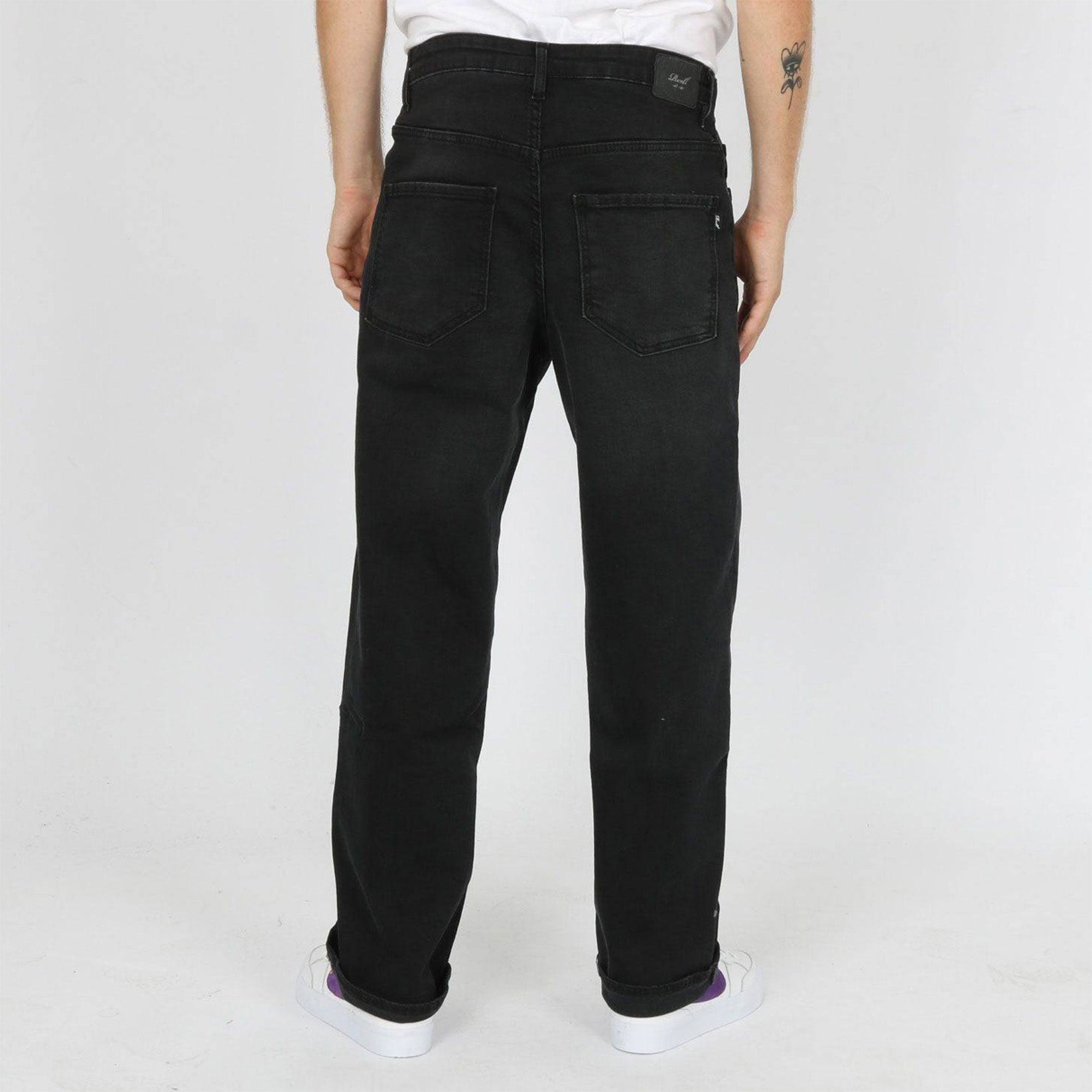 Reell Solid Loose Tapered Fit Jeans - Black Wash Schwarz Bild 3