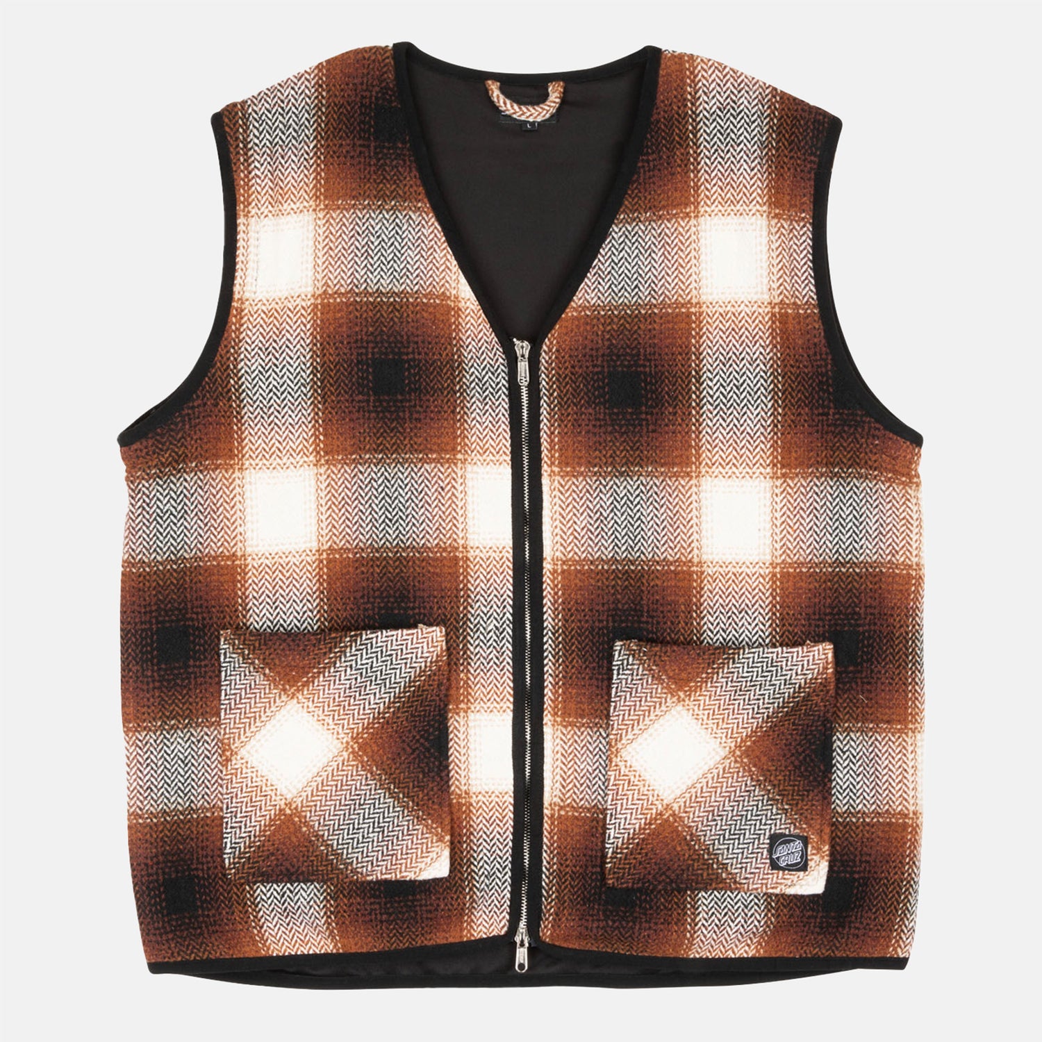 Santa Cruz Assembly Liner Jacke - Orange / Black Check Mehrfarbig Bild 3