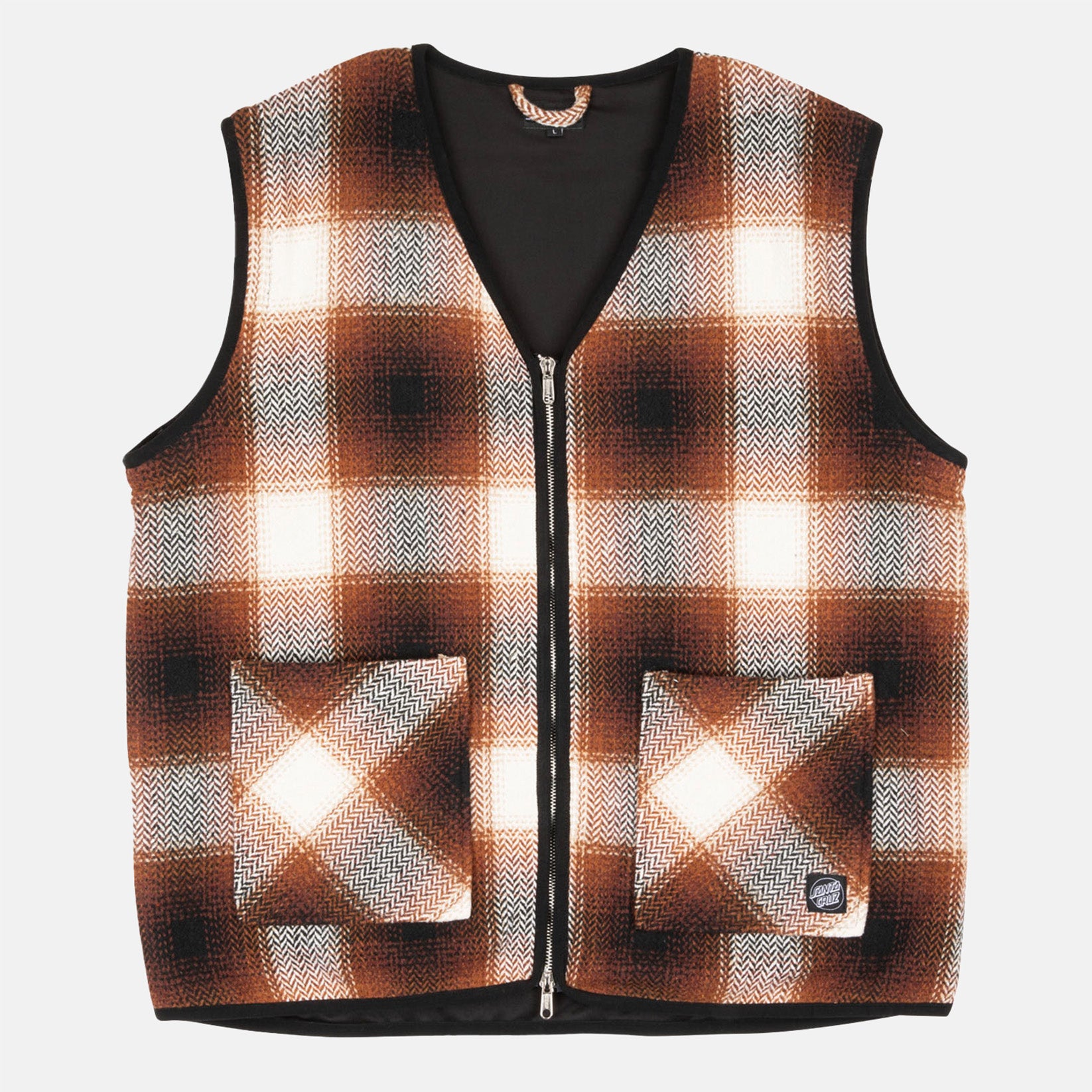 Santa Cruz Assembly Liner Jacke - Orange / Black Check Mehrfarbig Bild 3