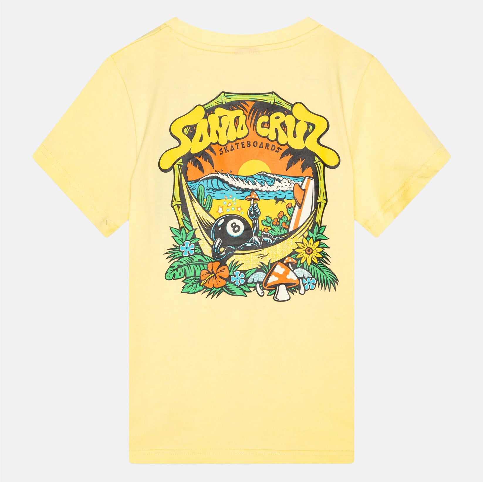 Santa Cruz Kids Winkowski 8Baller T-Shirt - Butter Gelb Bild 1