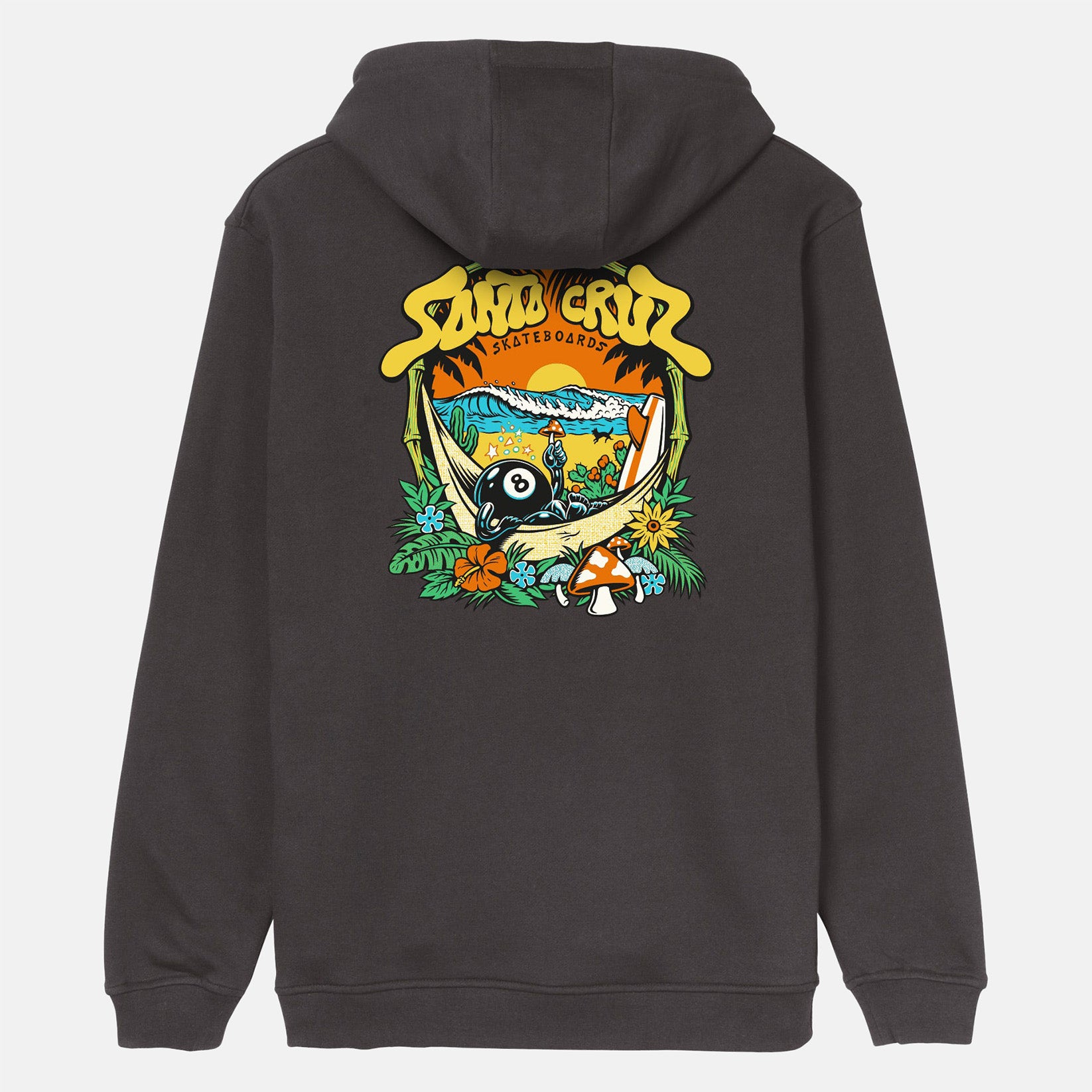 Santa Cruz Winkowski 8Baller Trip Hoodie - Washed Black Schwarz Bild 1