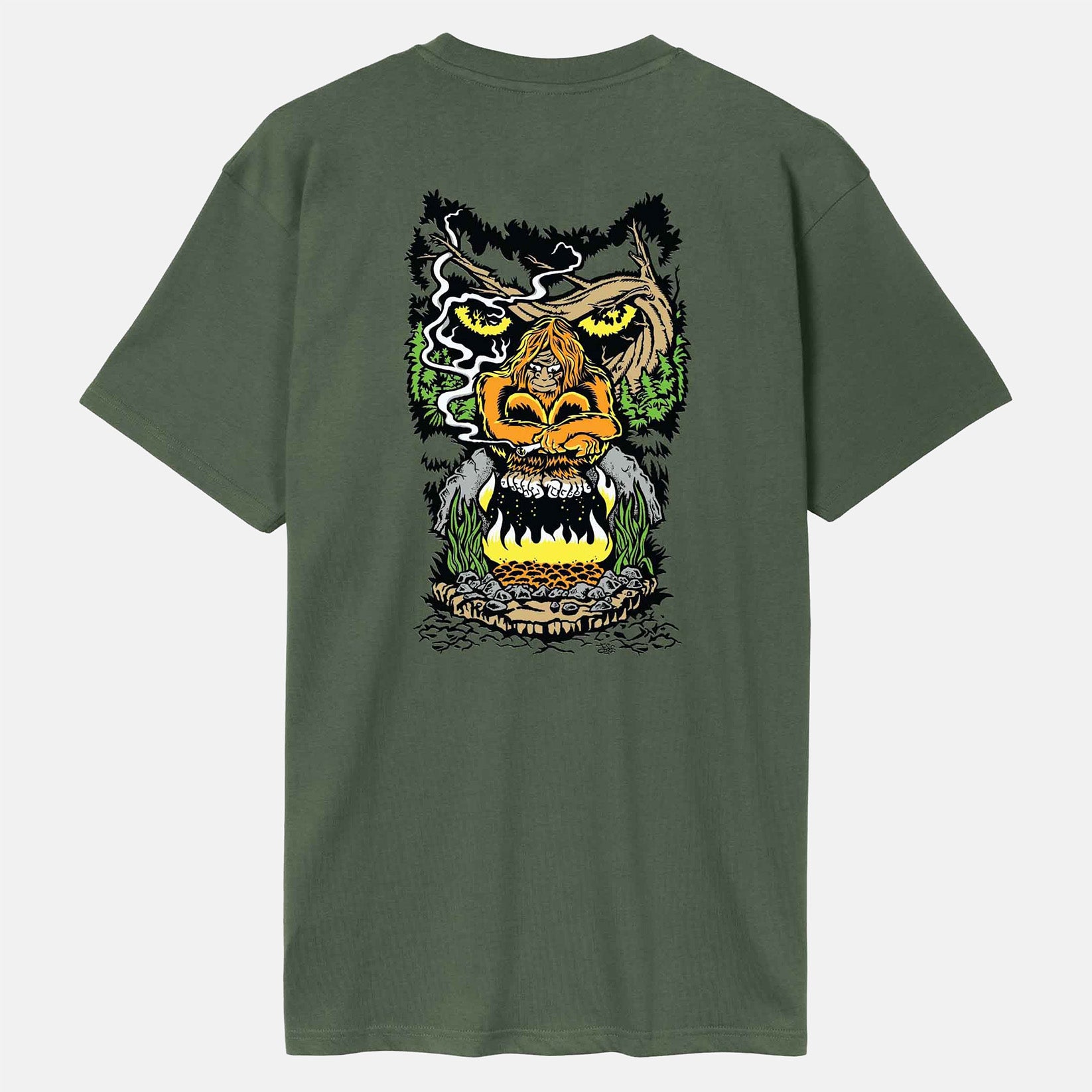 Santa Cruz Winkowski Big Foot T-Shirt - Dark Moss Grün Bild 1