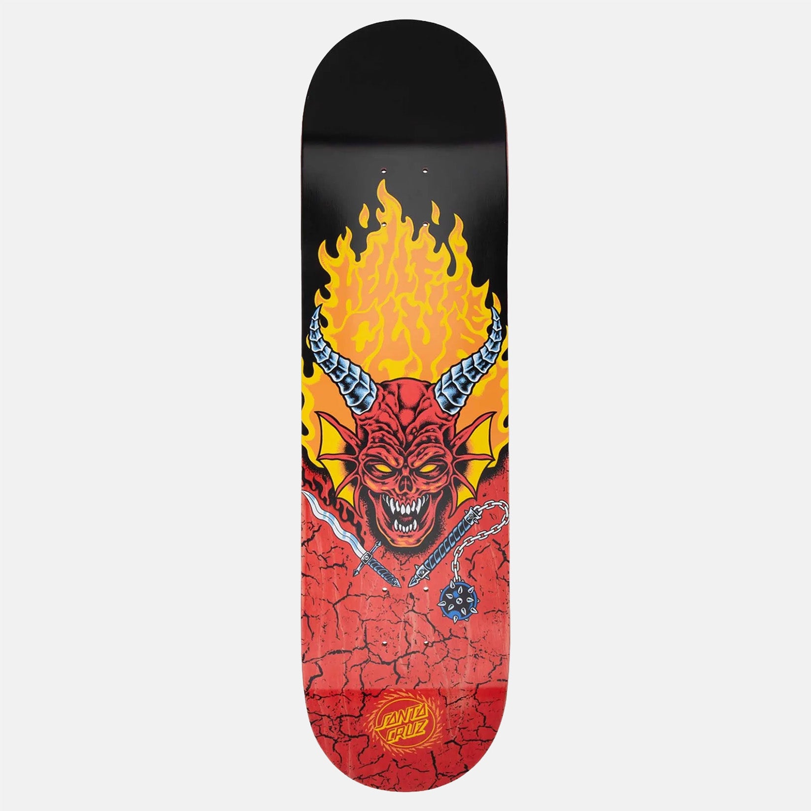 Santa Cruz x Stranger Things Hellfire Club 8.25 Deck Mehrfarbig Bild 1