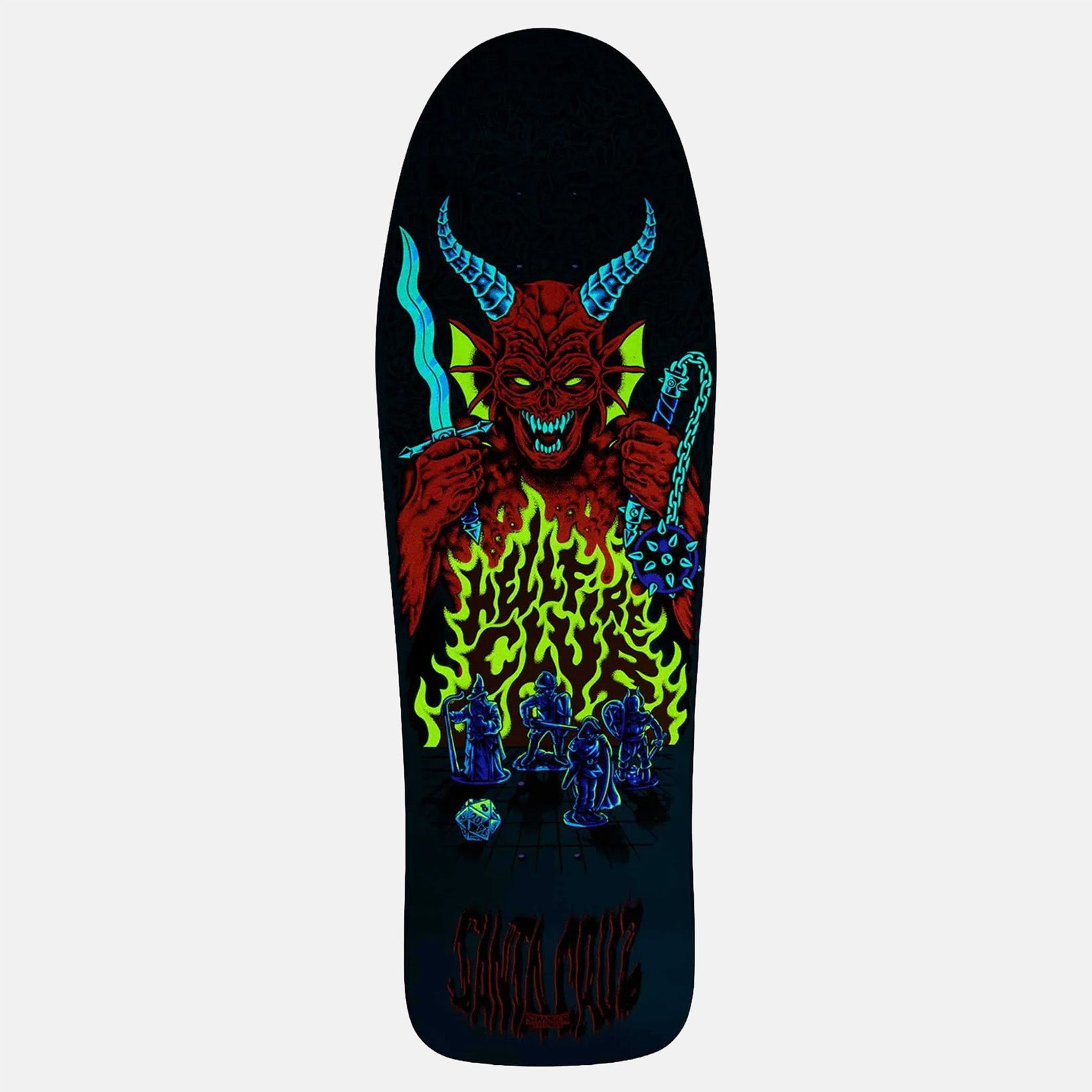 Santa Cruz x Stranger Things Knox Hellfire Pit 10.07 Deck Mehrfarbig Bild 2