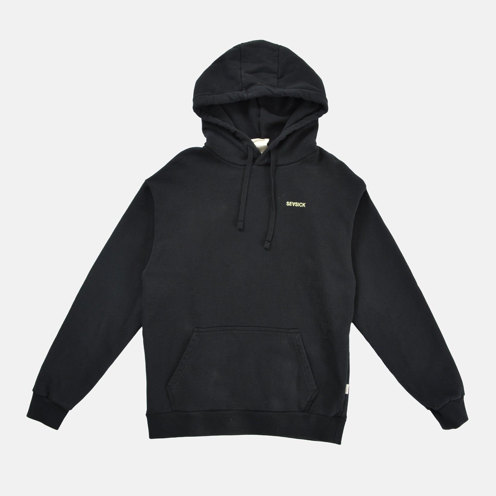 Seasick Flower & Fish Hoodie - Black Schwarz Bild 2