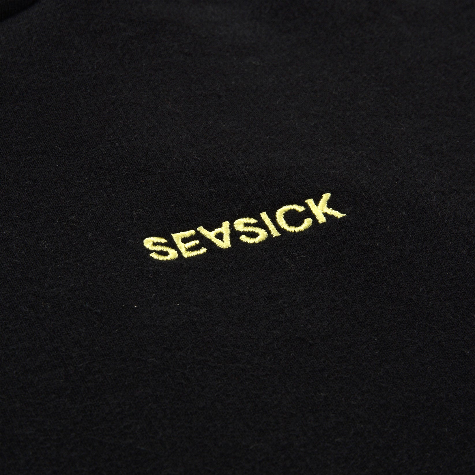 Seasick Flower & Fish Hoodie - Black Schwarz Bild 3