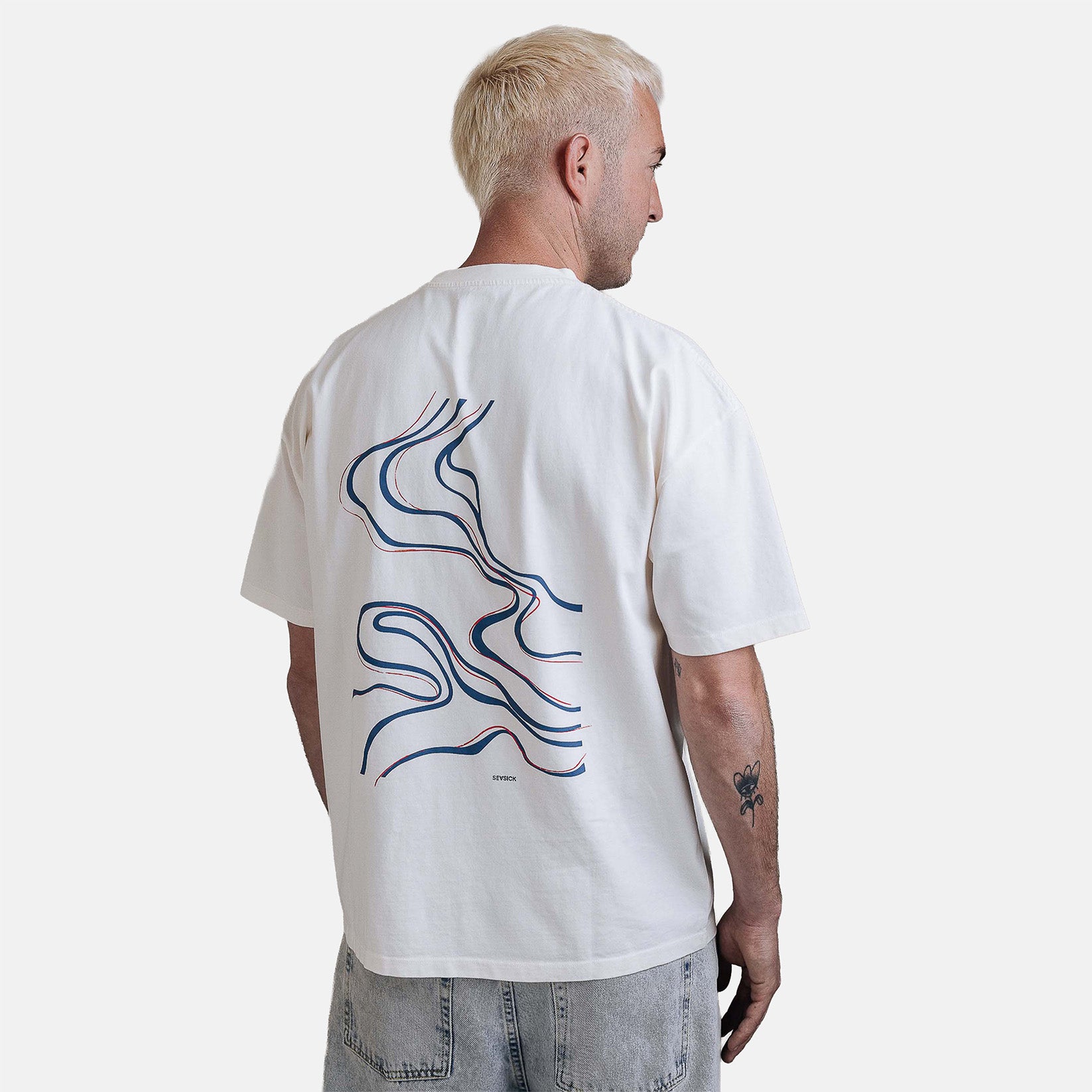 Seasick New Waves T-Shirt - Off White Weiß Bild 1