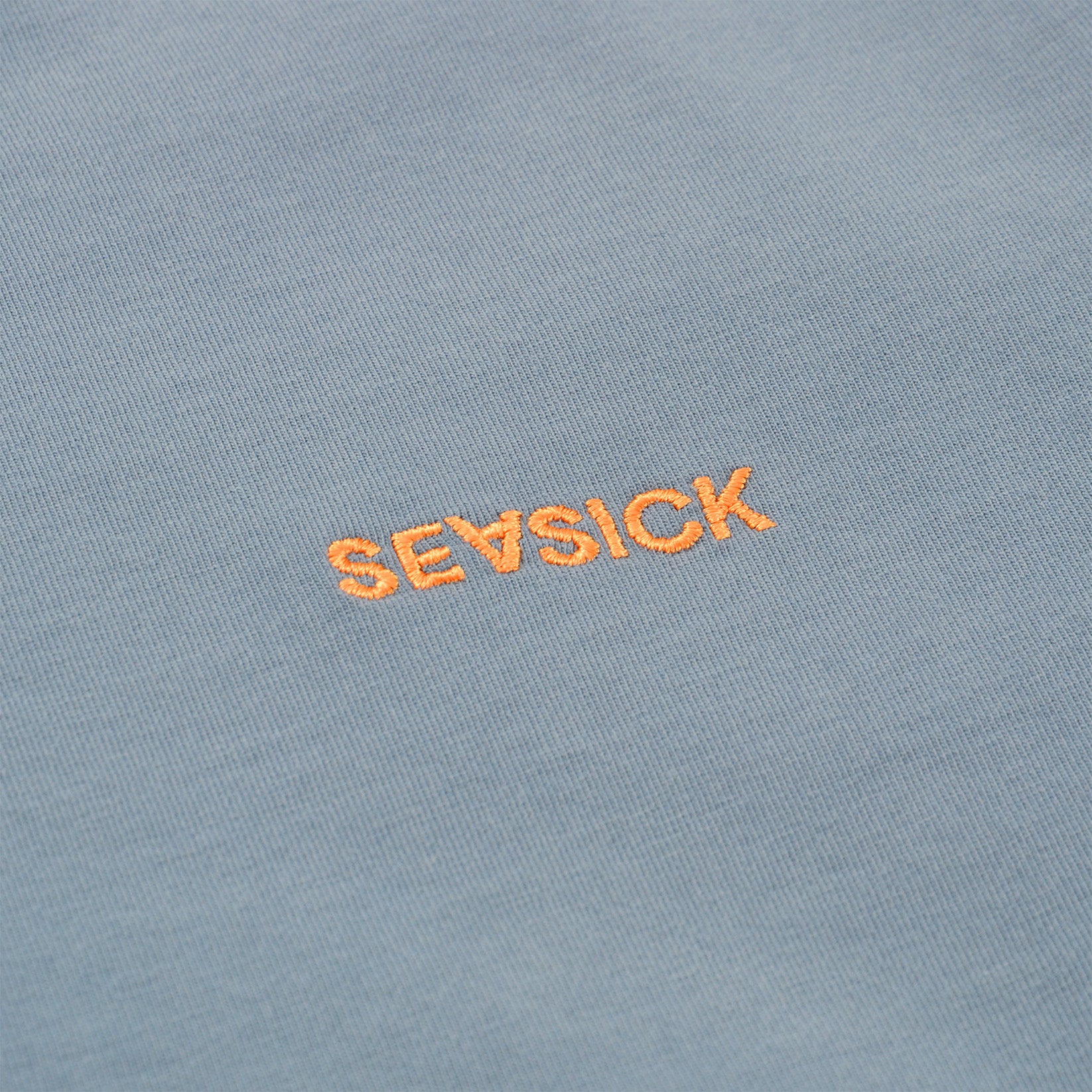 Seasick Seahorse Longsleeve - Ash Blue / Orange Blau Bild 3
