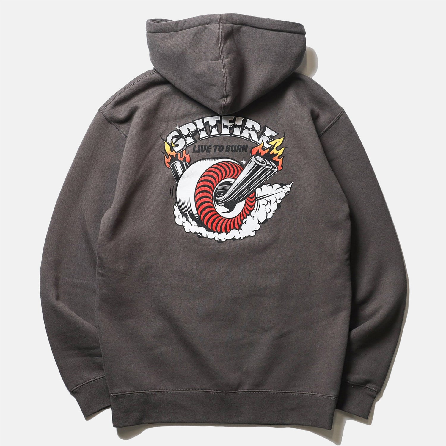 Spitfire Burnout Hoodie - Charcoal Grau Bild 1