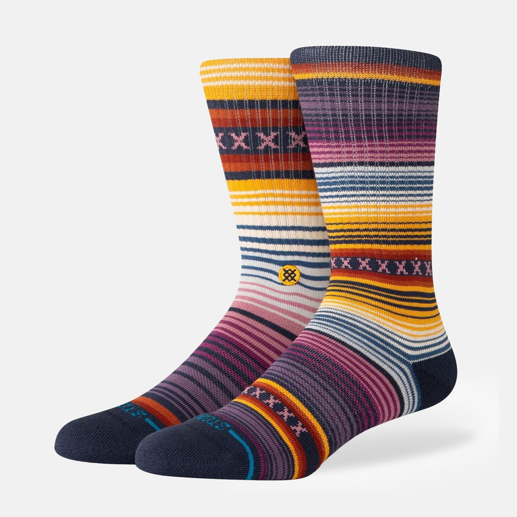 Stance Curen ST Crew Socke - Grape Mehrfarbig Bild 1