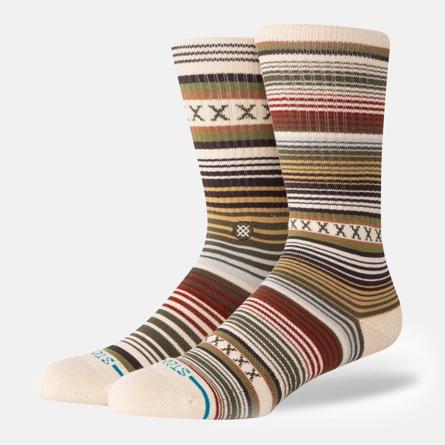 Stance Curren ST Crew Socke - Tan Mehrfarbig Bild 1