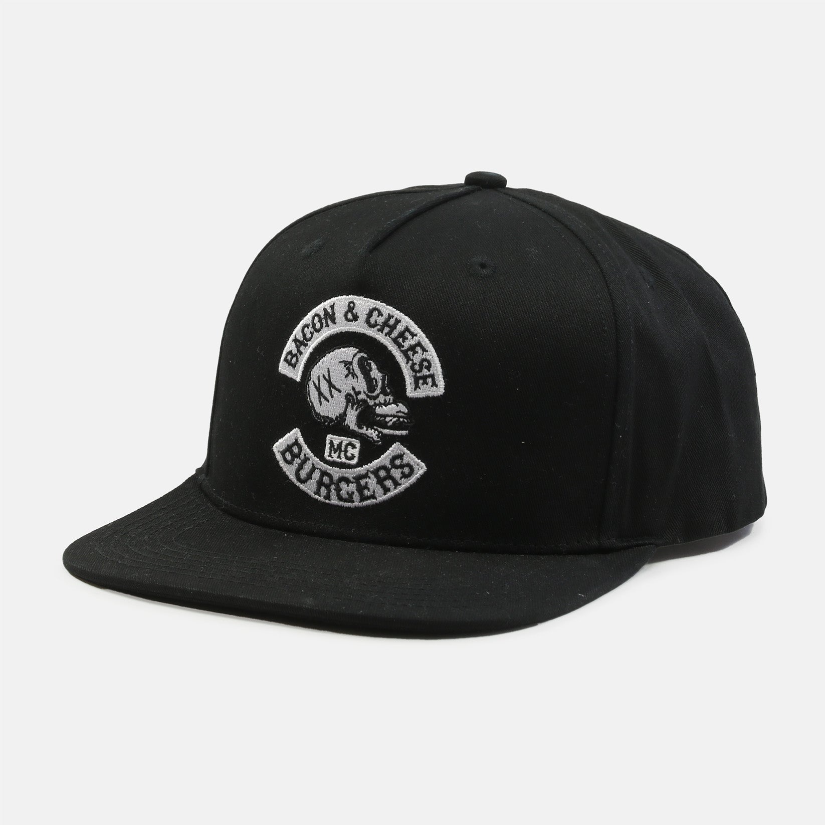 The Dudes Bacon Chesse Structured 5 Panel Cap - Black Black Bild 1