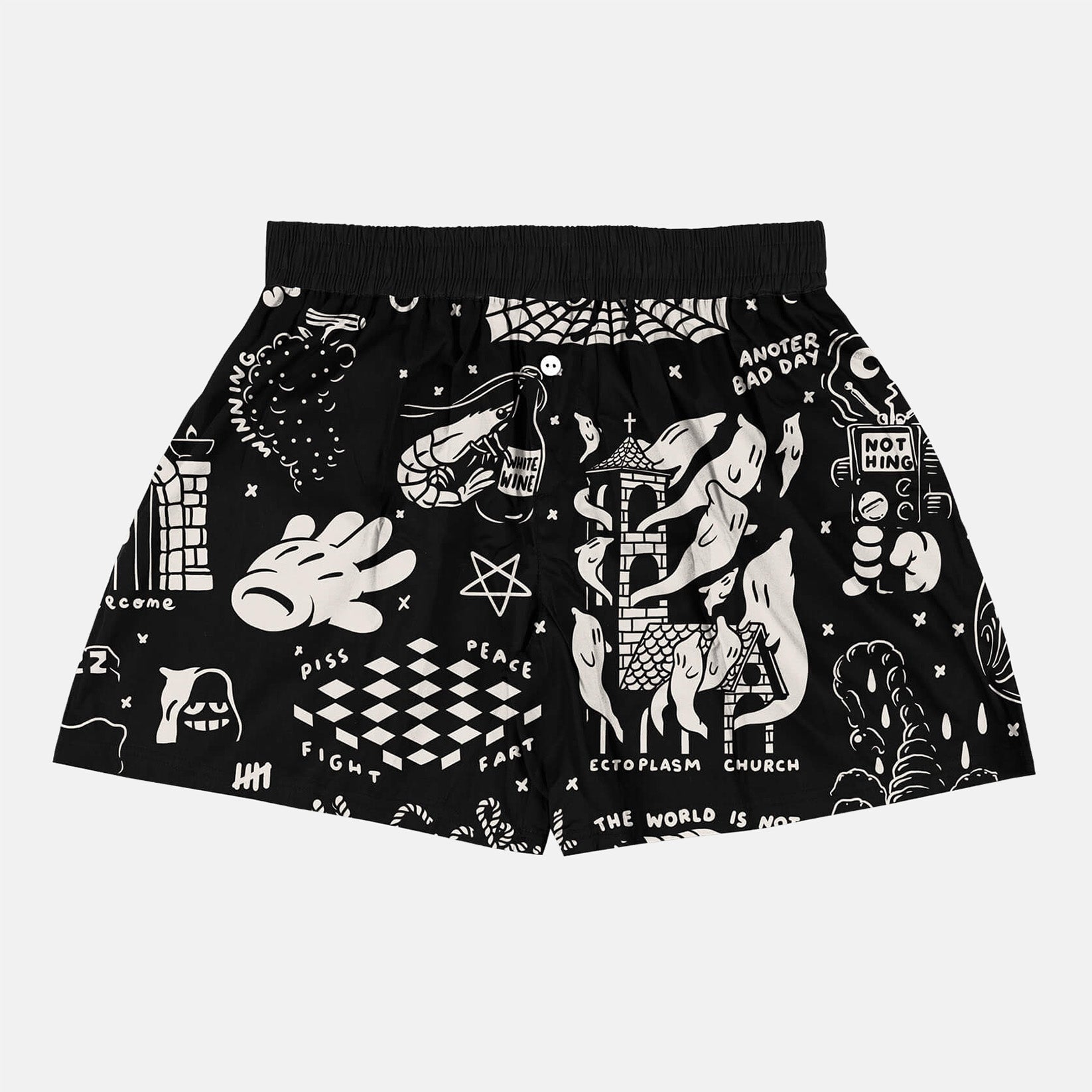 The Dudes Flashy Pattern Boxershort - Black Schwarz Bild 1