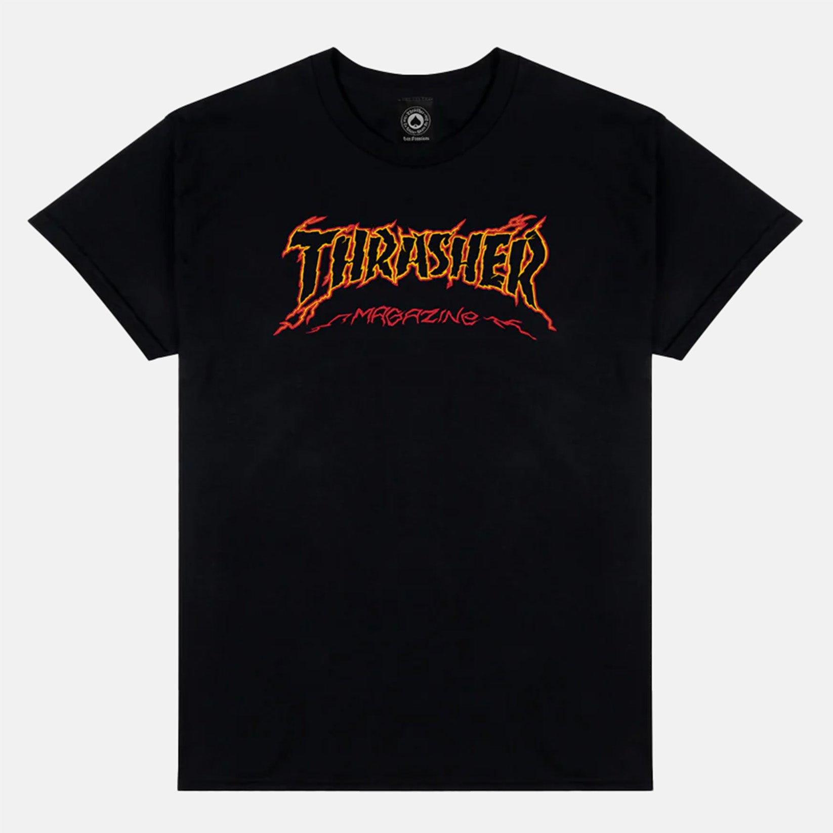 Thrasher Cracked T-Shirt - Black Schwarz Bild 1