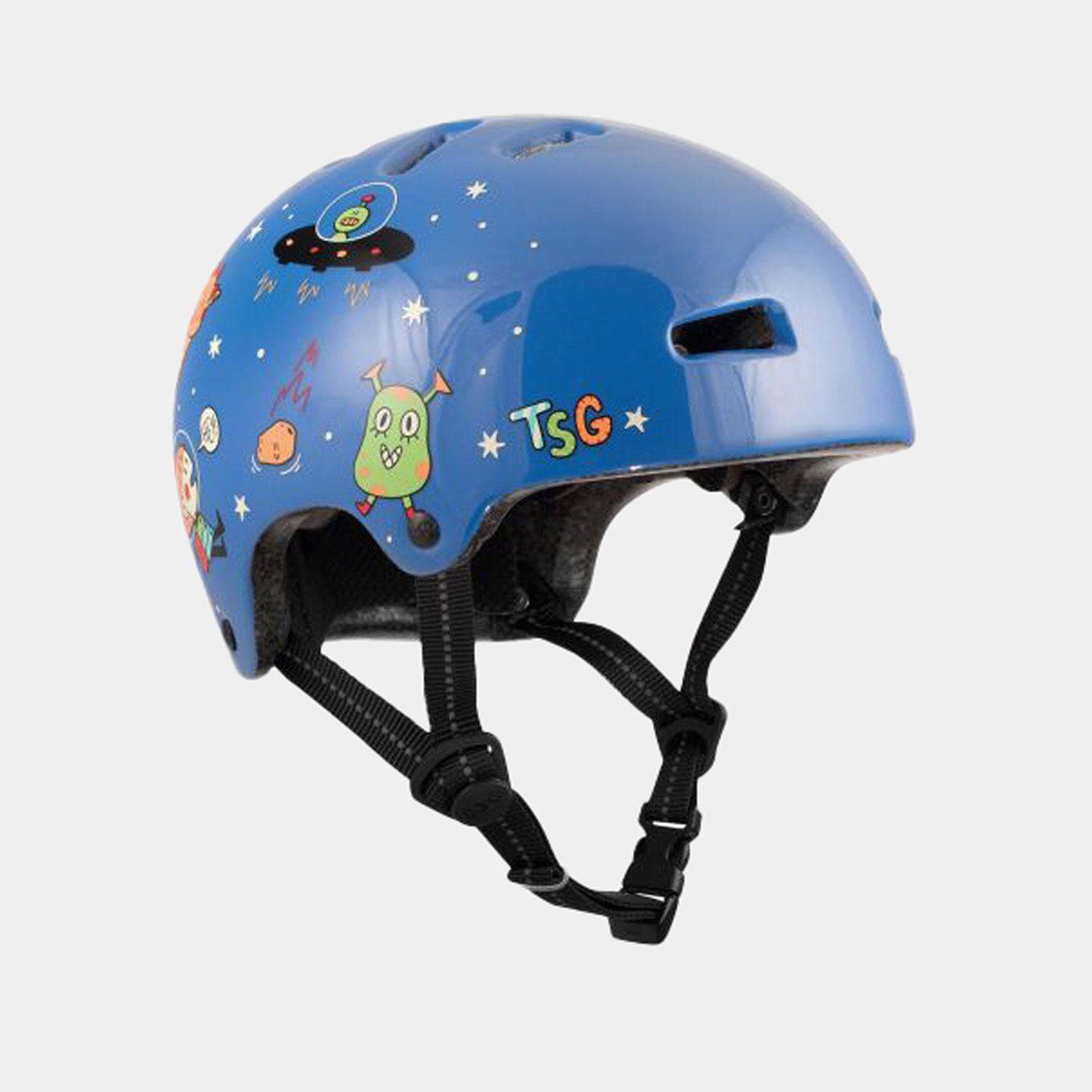TSG Nipper Mini Graphic Design Kids Helm - Space Craze Mehrfarbig Bild 1