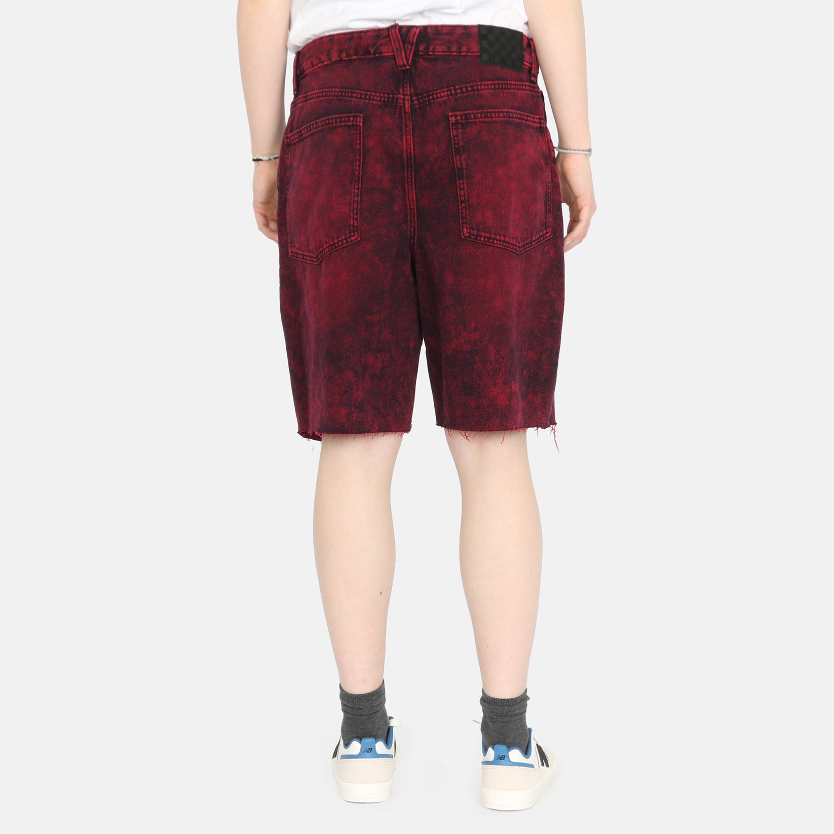 VANS Sirelle Over-Dyed Cut-Off Shorts - Cherries Jubilee Rot Bild 3