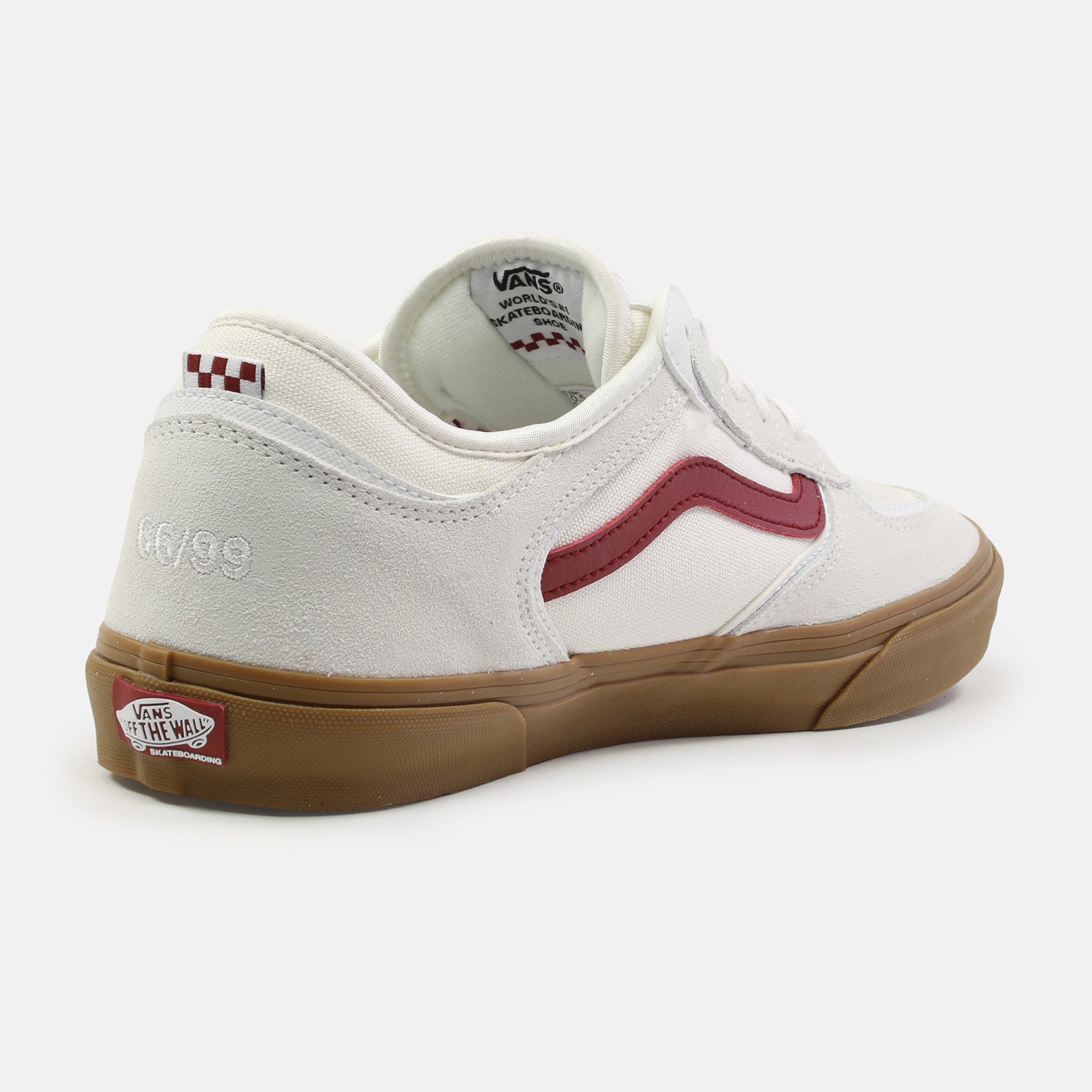 VANS Skate Rowley Sneaker - Red / White / Gum Weiß Bild 3