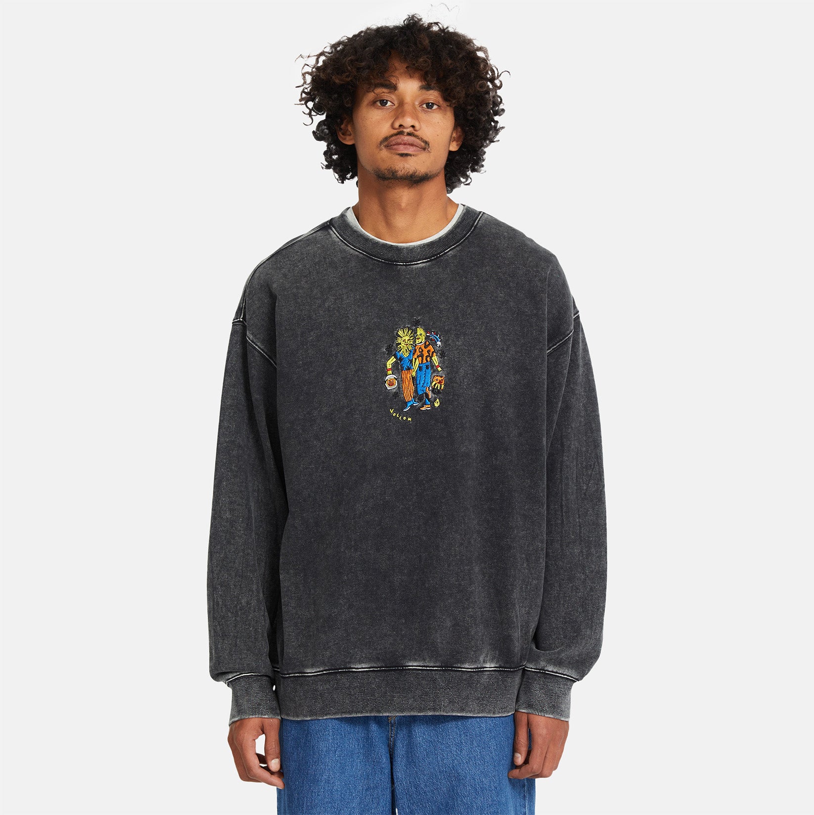 Volcom Bob Mollema Pullover - Light Acid Black Schwarz Bild 1