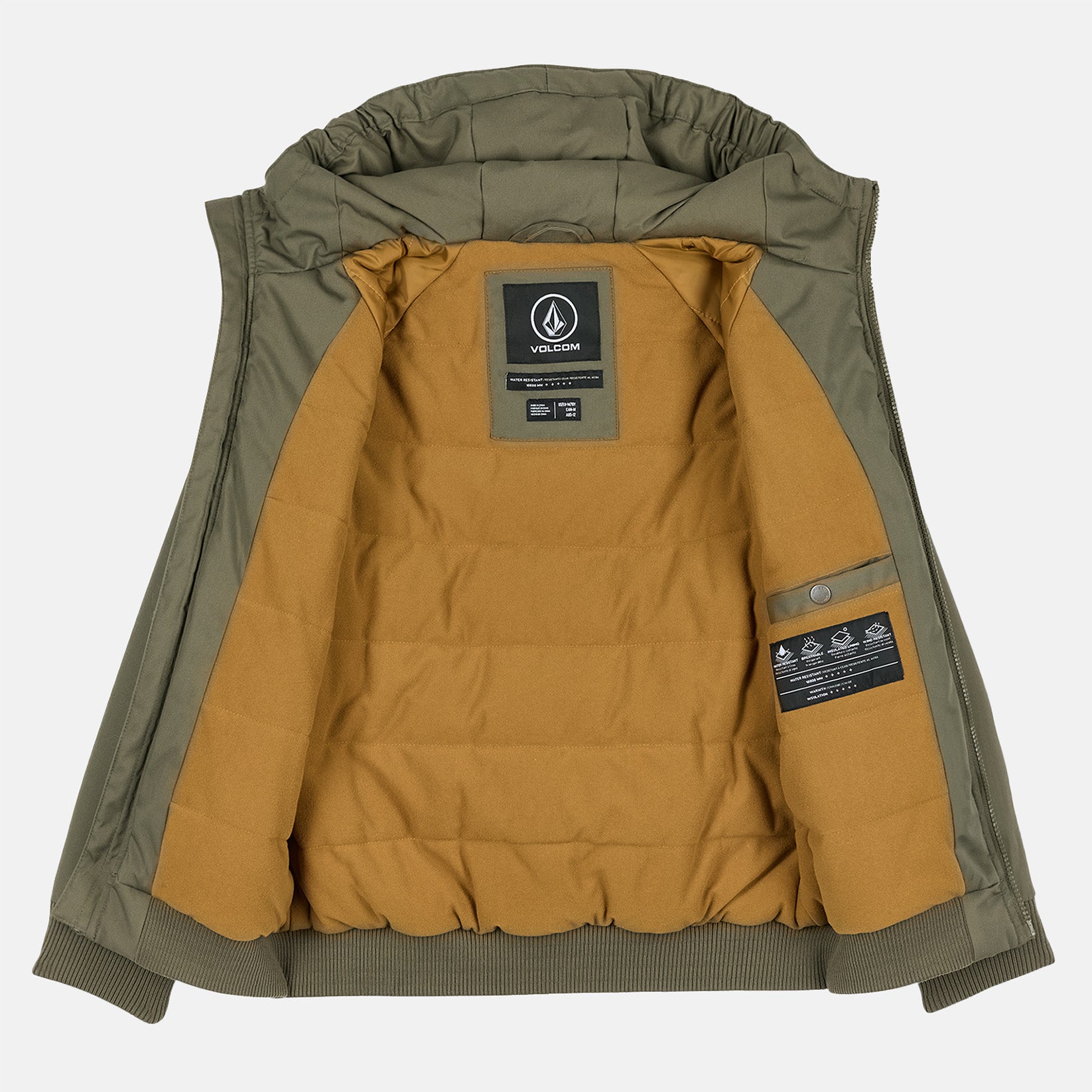 Volcom Kids Hernan 10k Jacke - Wintermoss Grün Bild 3
