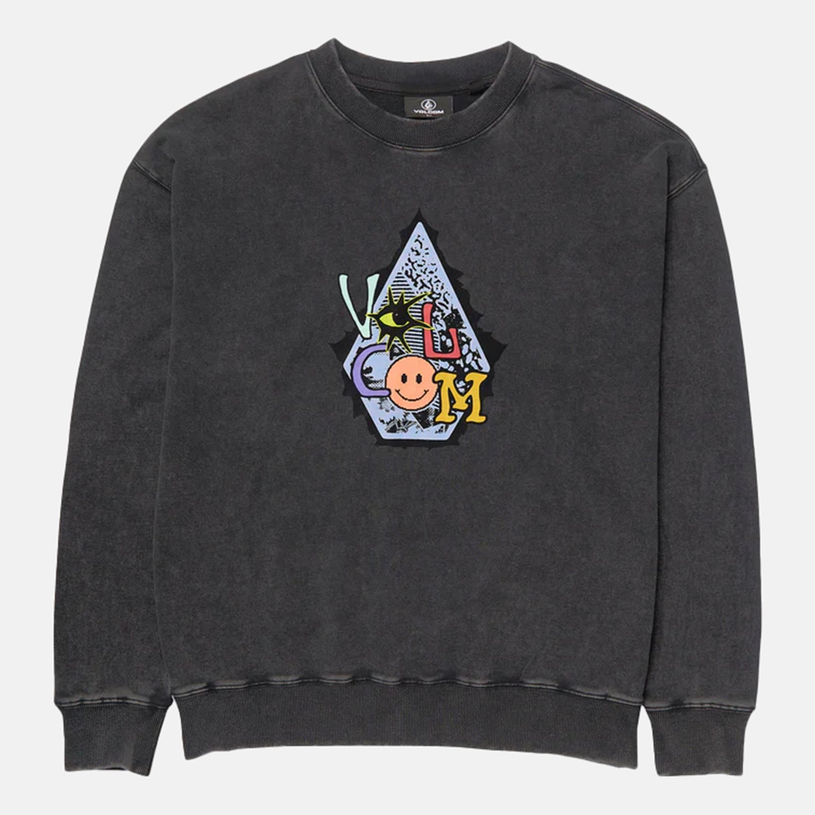 Volcom Kids Psychosis Crew - Washed Black Schwarz Bild 1