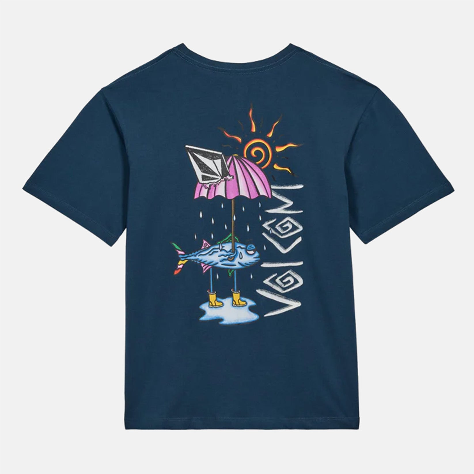 Volcom Kids Sunfish BSC T-Shirt - Dusty Bowl Indigo Blau Bild 1