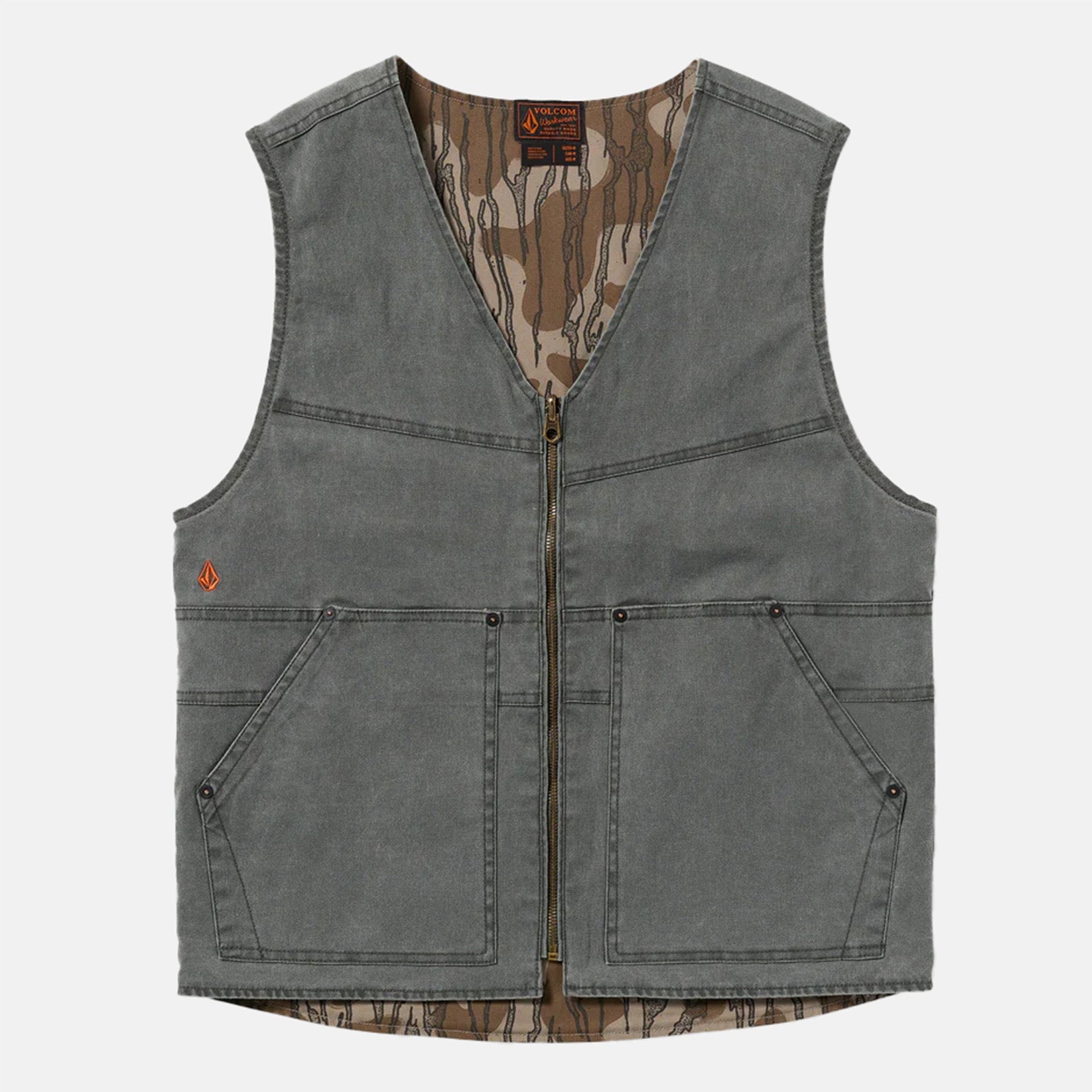 Volcom Operators Weste - Brindle Schwarz Bild 1