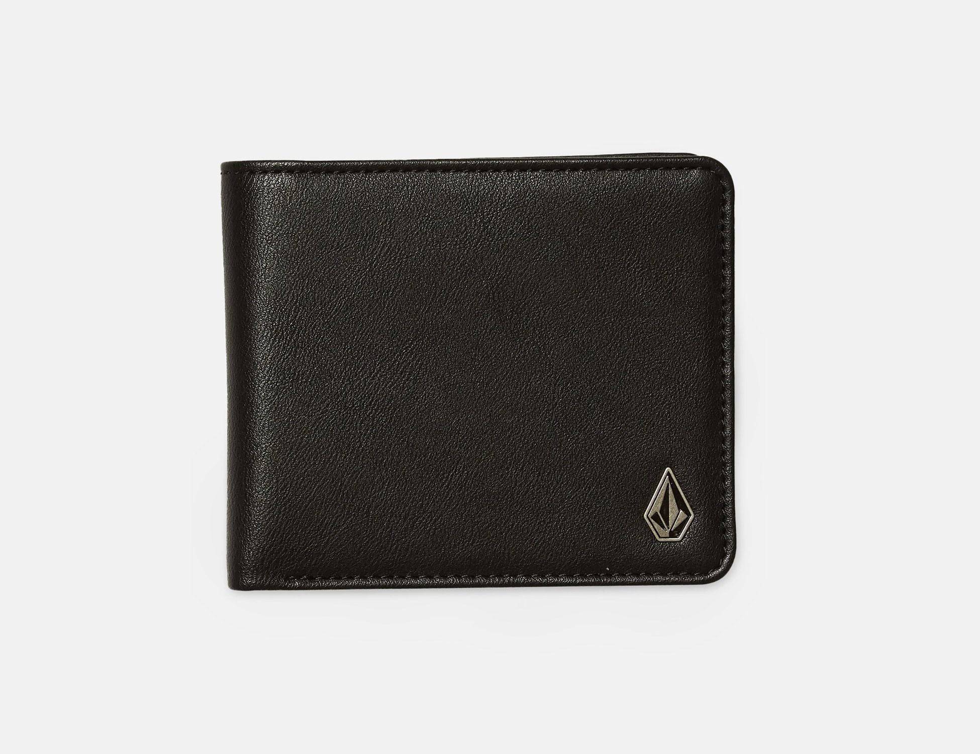Volcom Slim Stone Large Wallet - Black Schwarz Bild 1