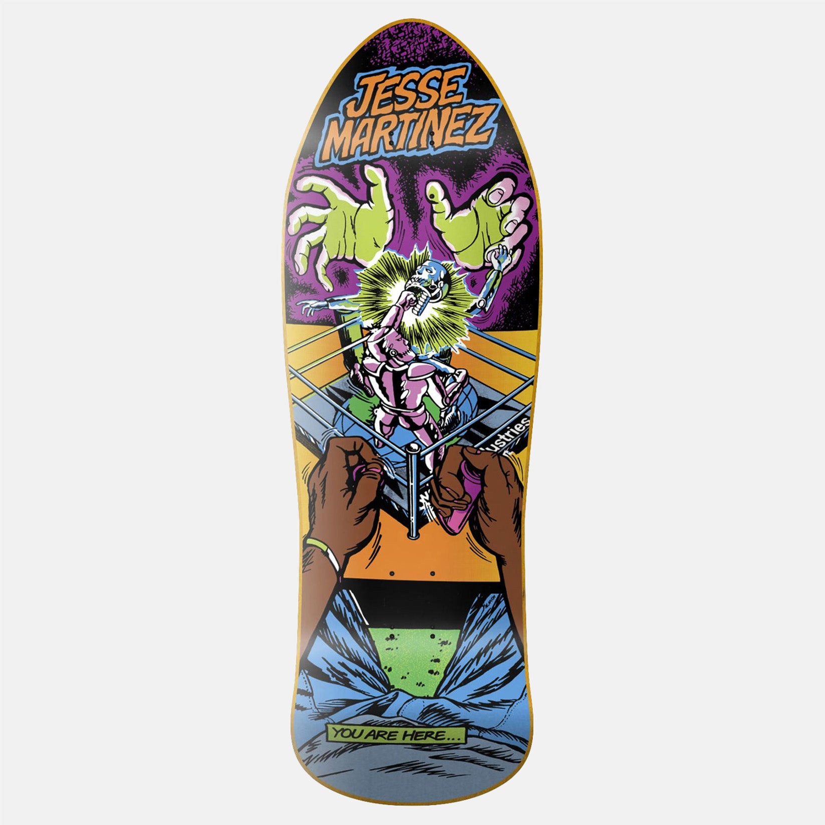 World Industries Jesse Matinez Rock EM Sock Em 10.13 " Deck Mehrfarbig Bild 1