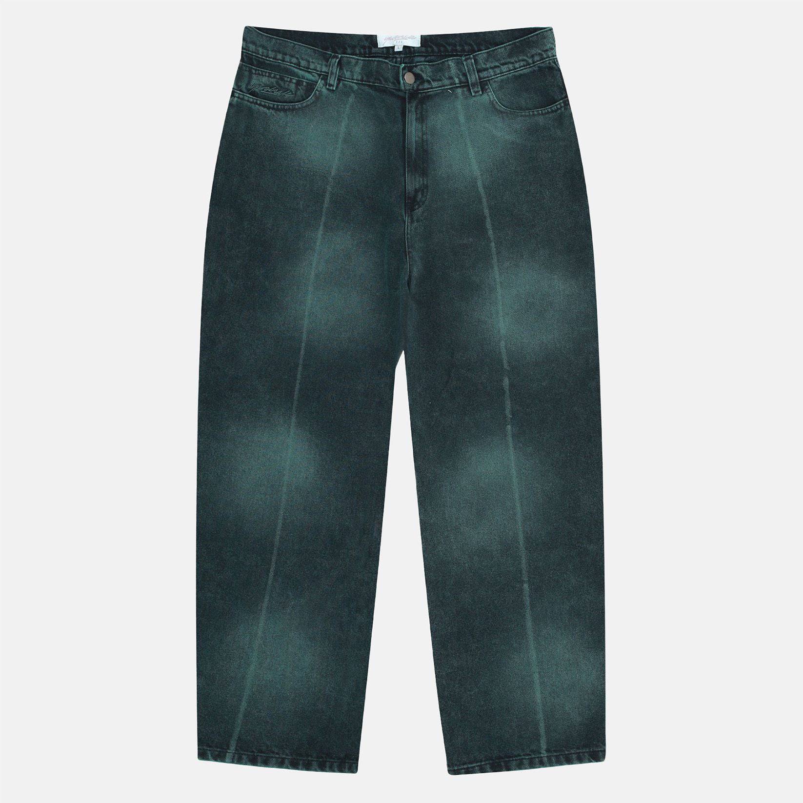Yardsale Bleached Phantasy Jeans - Emerald | Blowout