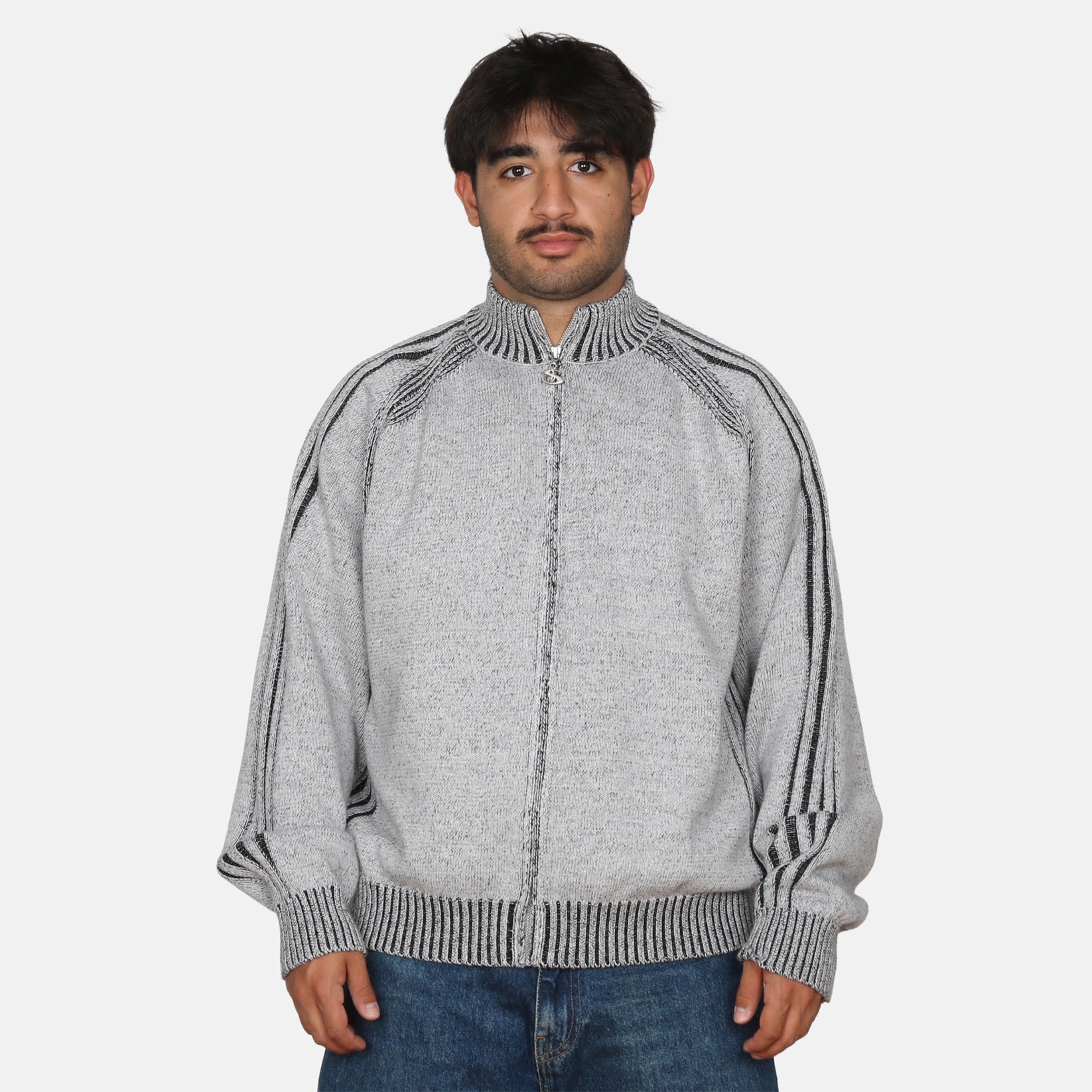Yardsale Heathered Phantasy Full-Zip - Stone Weiß Bild 1