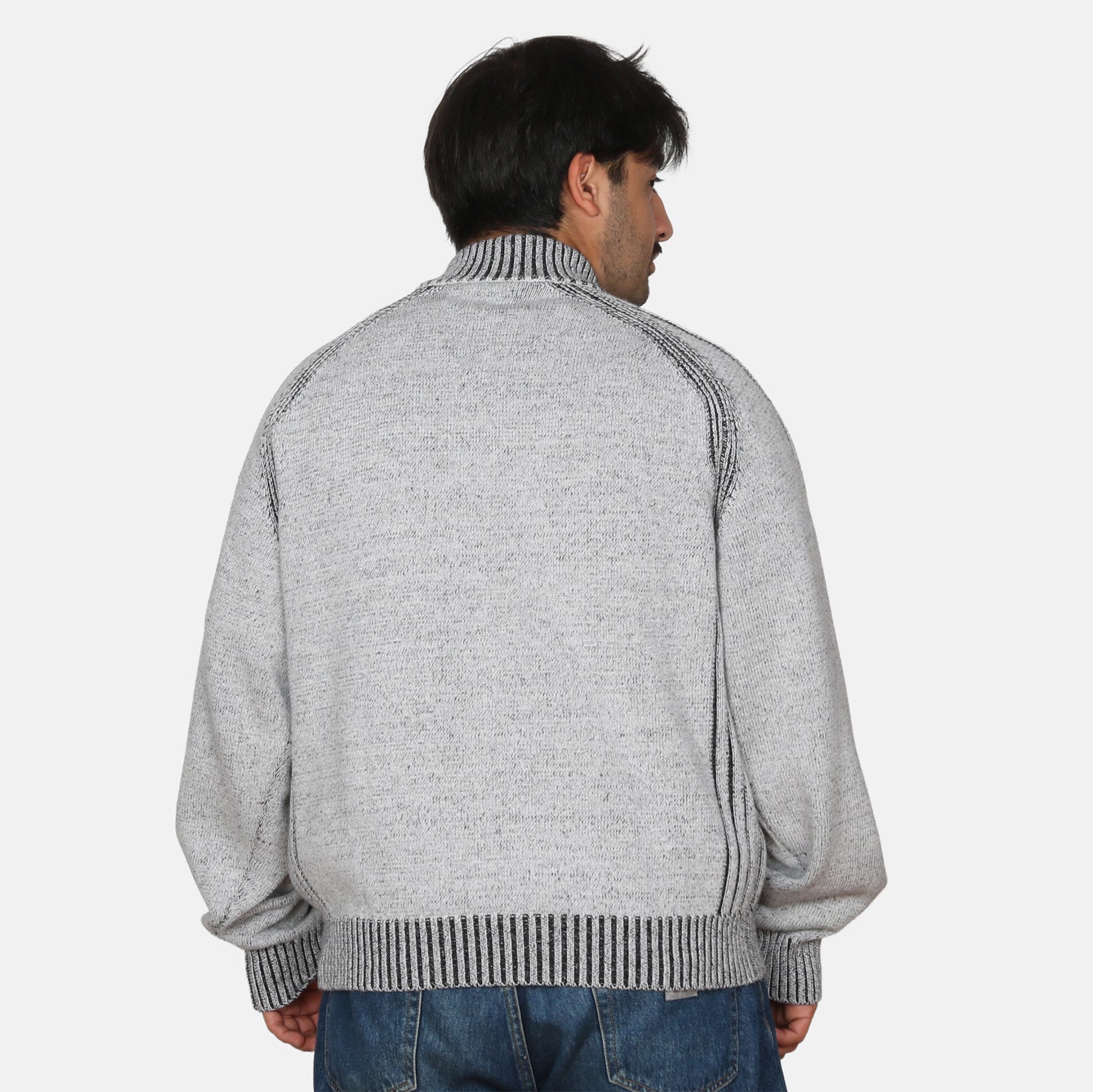 Yardsale Heathered Phantasy Full-Zip - Stone Weiß Bild 2
