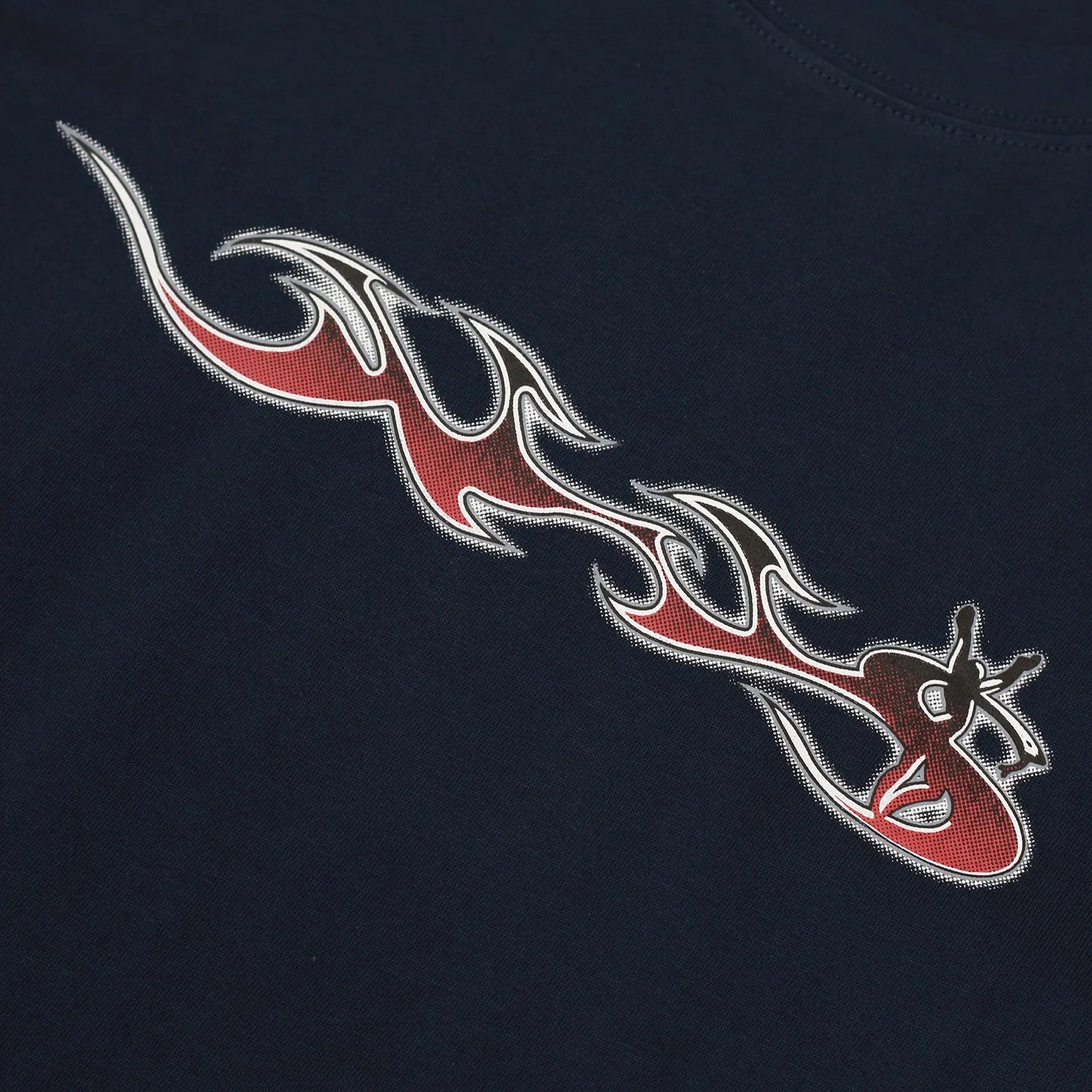 Yardsale Phantasy Flame T-Shirt - Navy Blau Bild 2