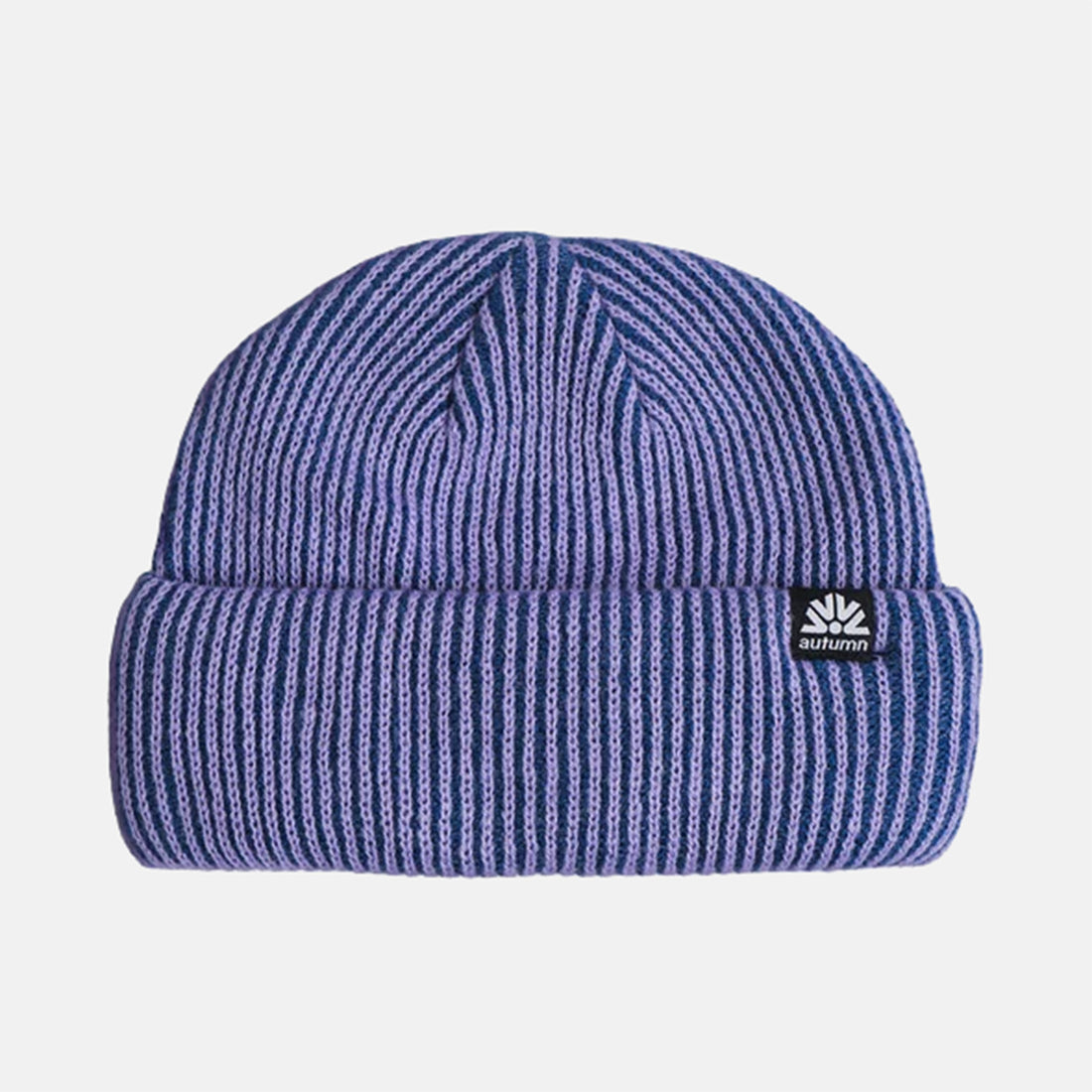 Autumn Cord Double Roll Beanie - Bluejay