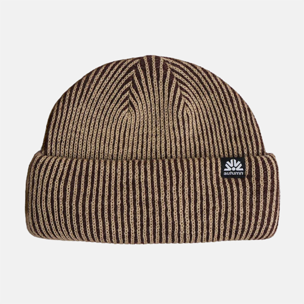 Autumn Cord Double Roll Beanie - Oxblood