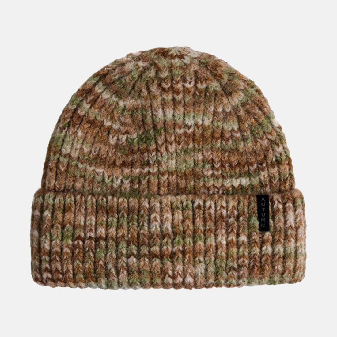 Autumn Marble Knit Beanie - Sand