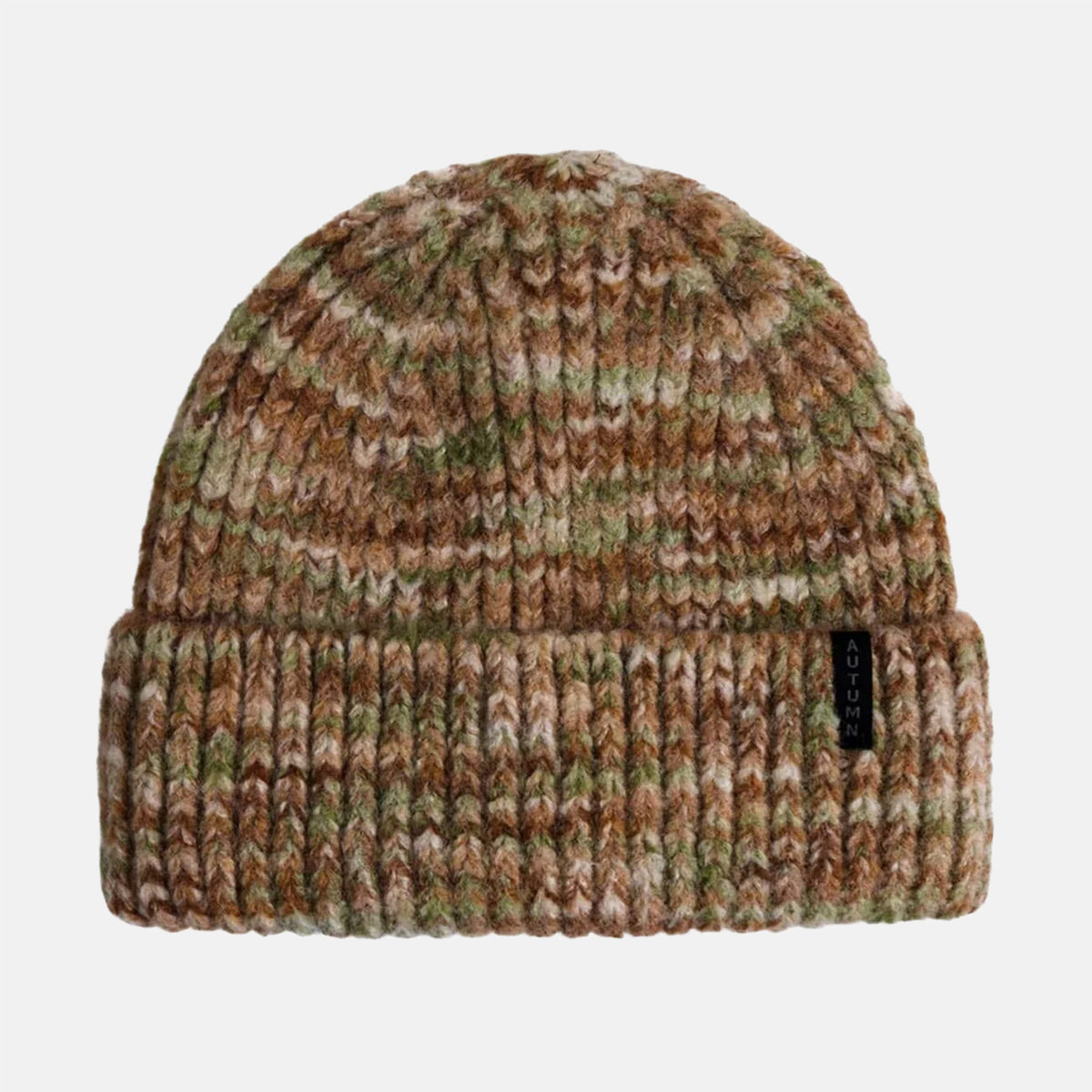 Autumn Marble Knit Beanie - Sand