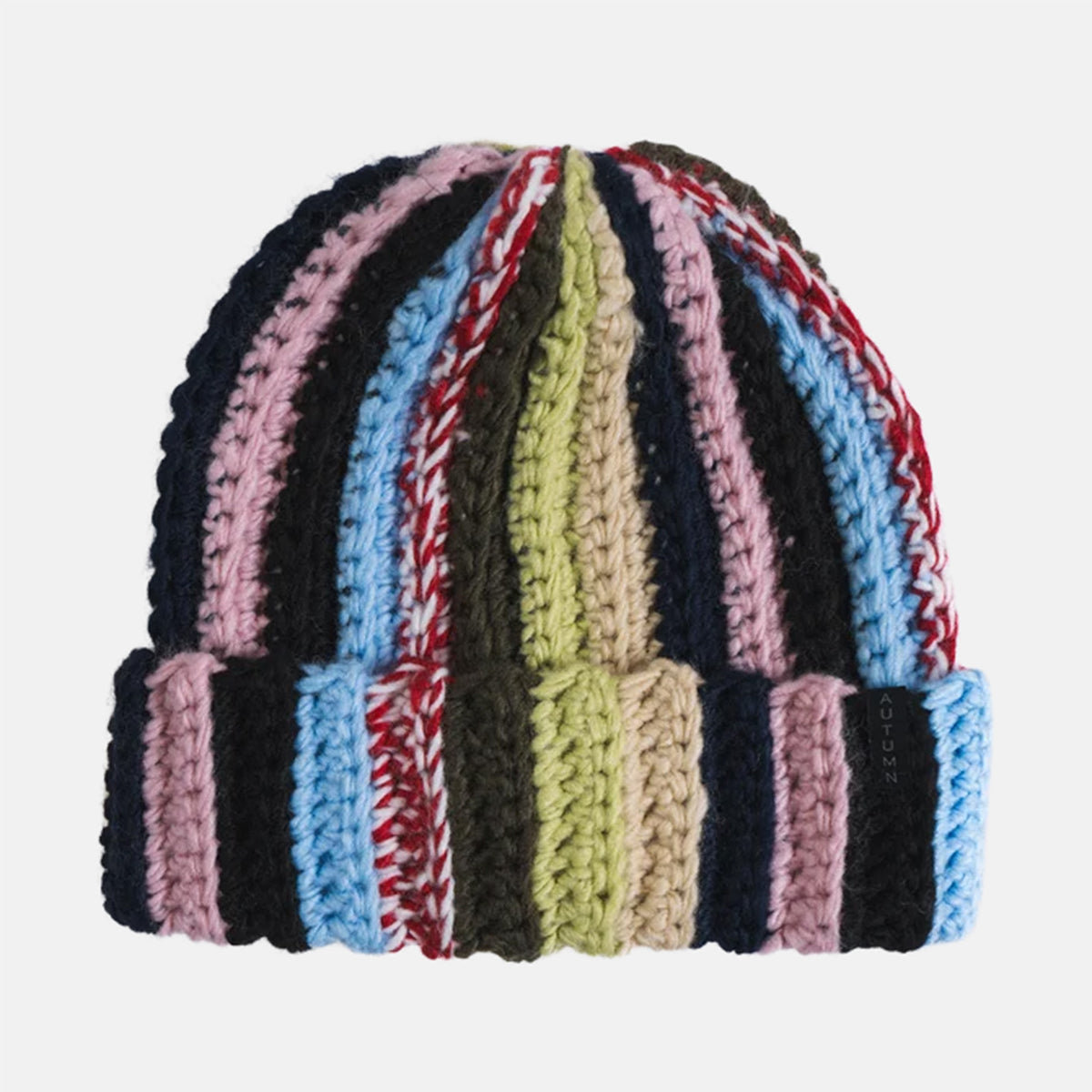 Autumn Patchwork Beanie - Lemonade