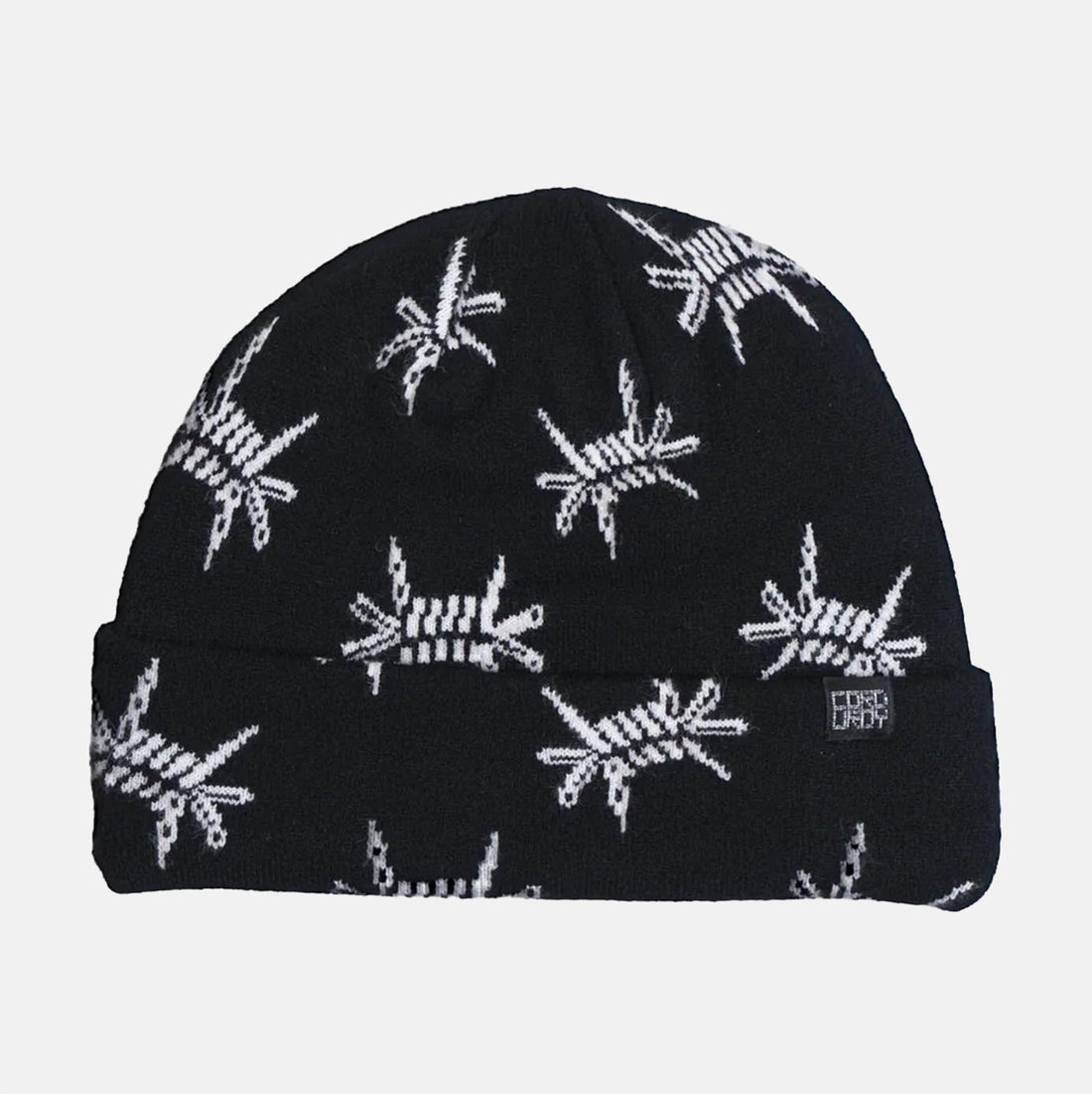 Corduroy Barb Beanie - Black