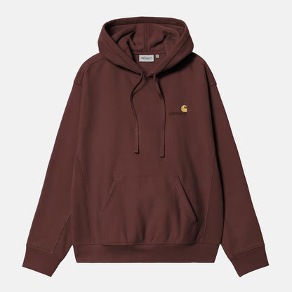Carhartt WIP Hooded American Script Sweat - Amarone