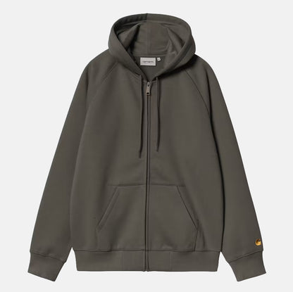 Carhartt WIP Hooded Chase Jacket - Shungite / Gold