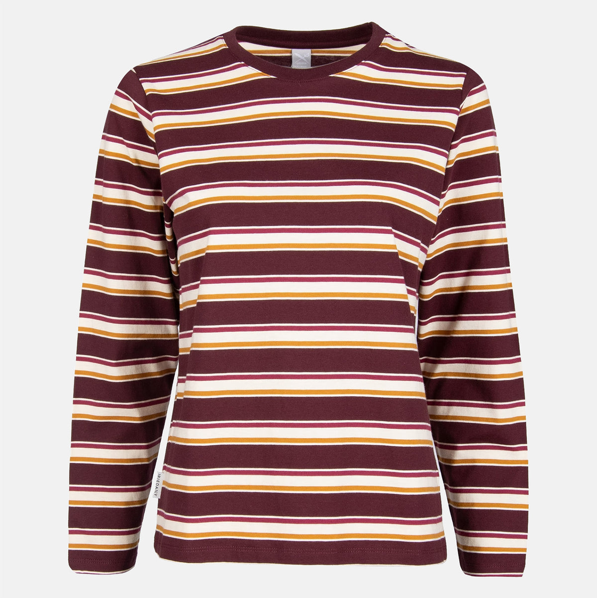 Iriedaily W´ Stripe Basic LS - Red Wine