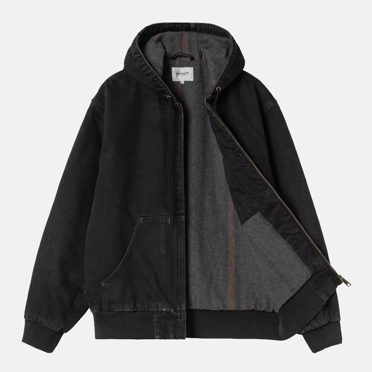 Carhartt WIP OG Active Denim Jacket - Black Stone Washed