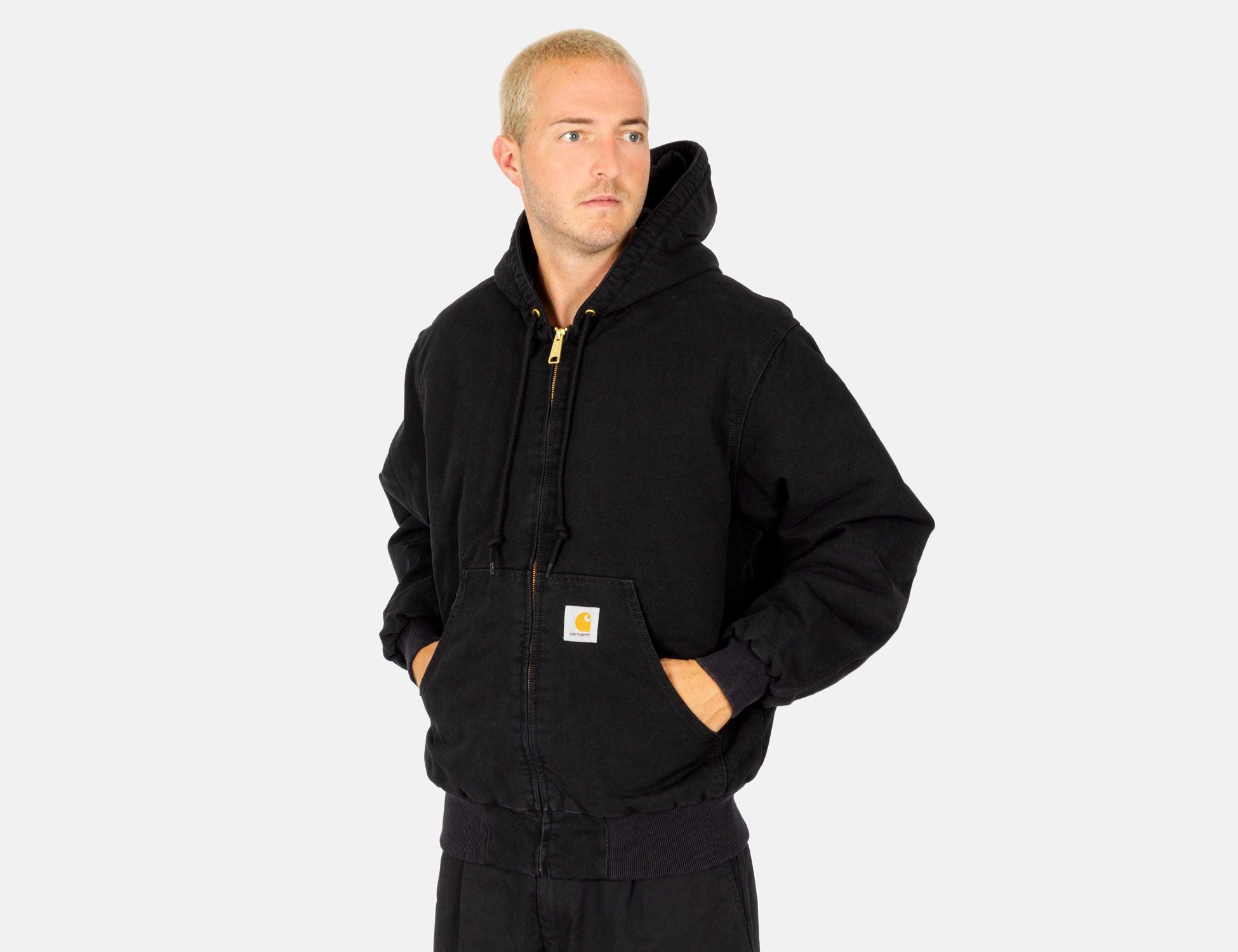 Carhartt WIP OG Active Jacke - Black Aged Canvas - Blowout Skateshop