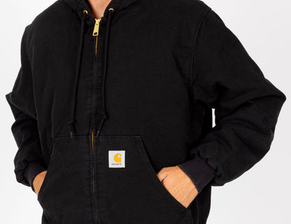 Carhartt WIP OG Active Jacke - Black Aged Canvas - Blowout Skateshop